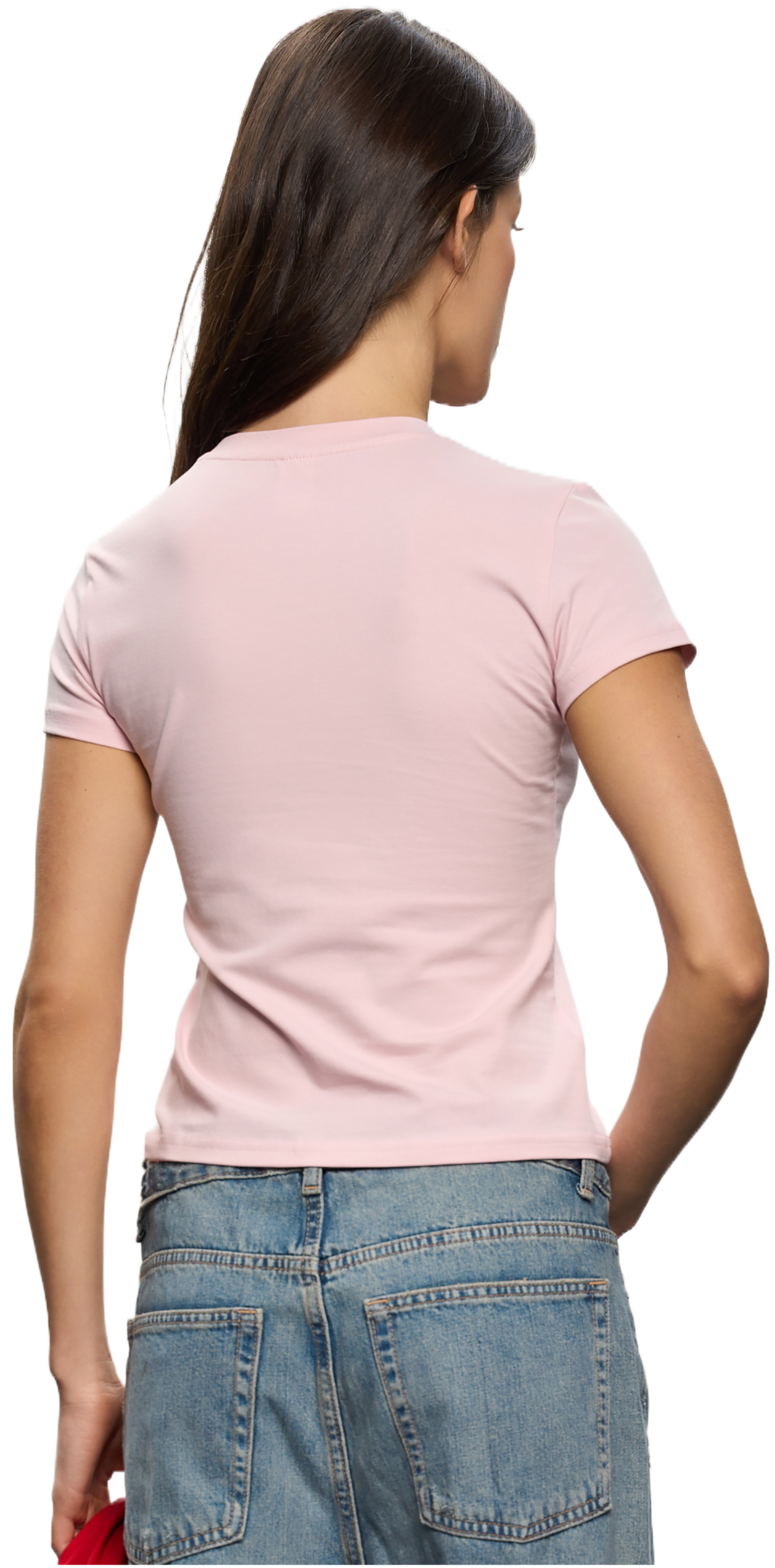 Футболка хлопковая женская Roza 240239 XS пудровая фото 2