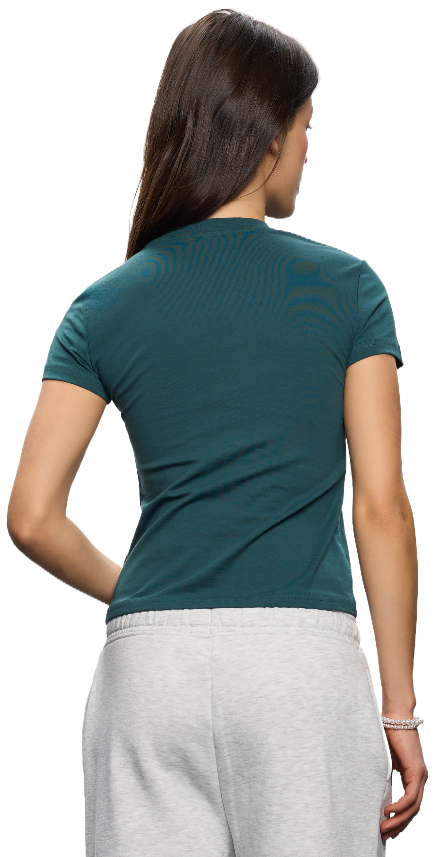 Футболка хлопковая женская Roza 240239 M сине-зелёная фото 2