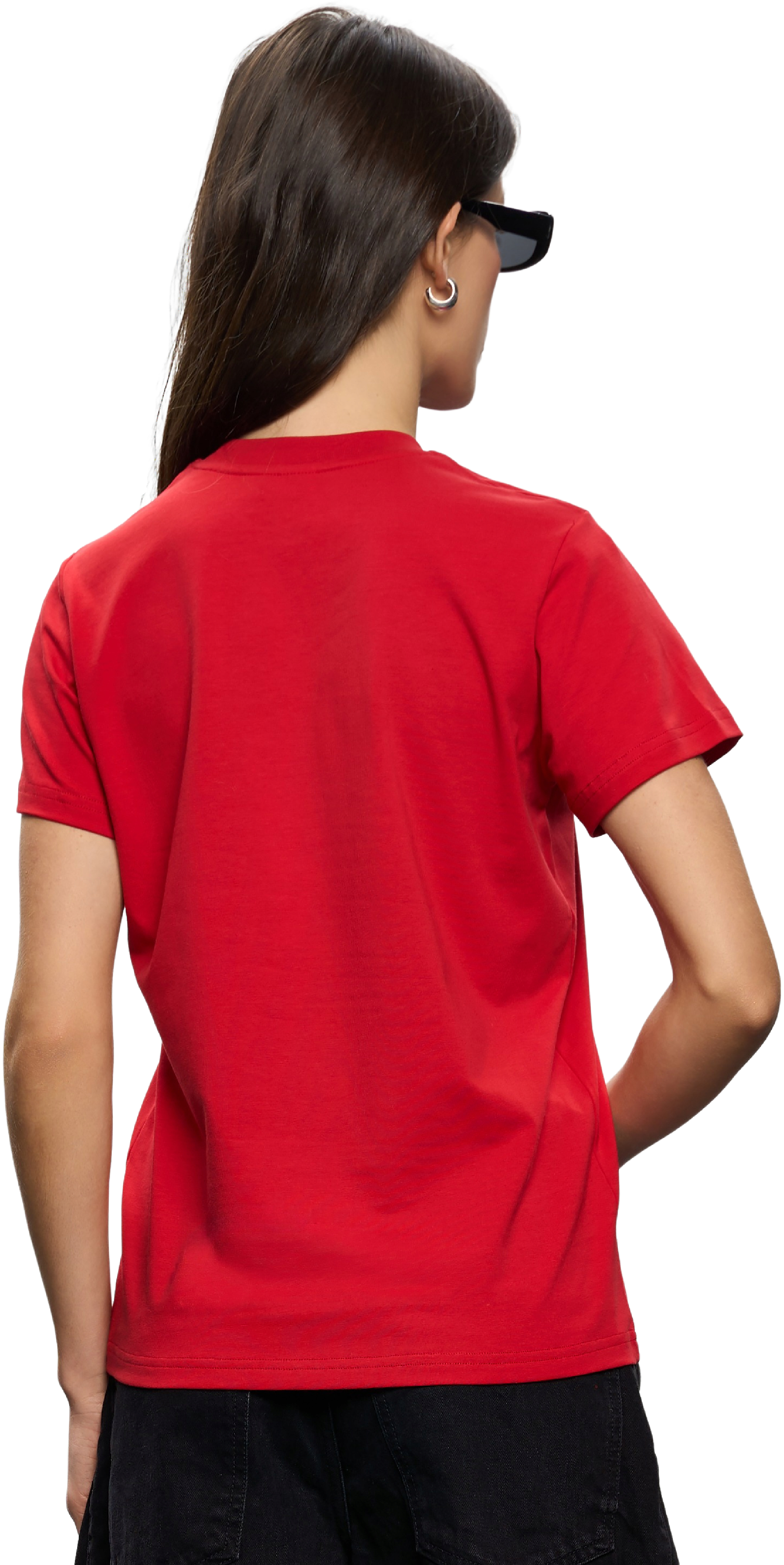 Футболка хлопковая женская Roza 231103 XL красная фото 2