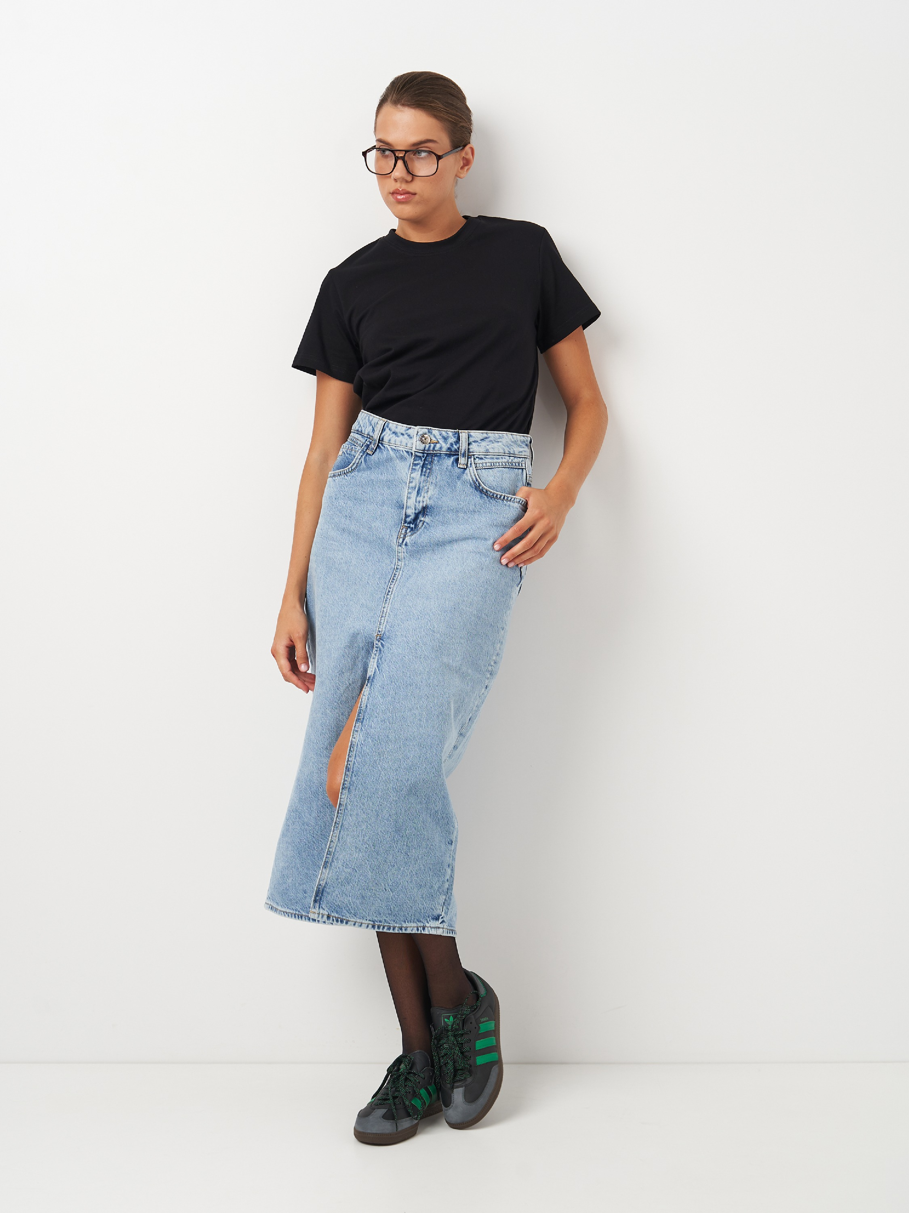 Футболка хлопковая женская Roza 231103 XS черная фото 4