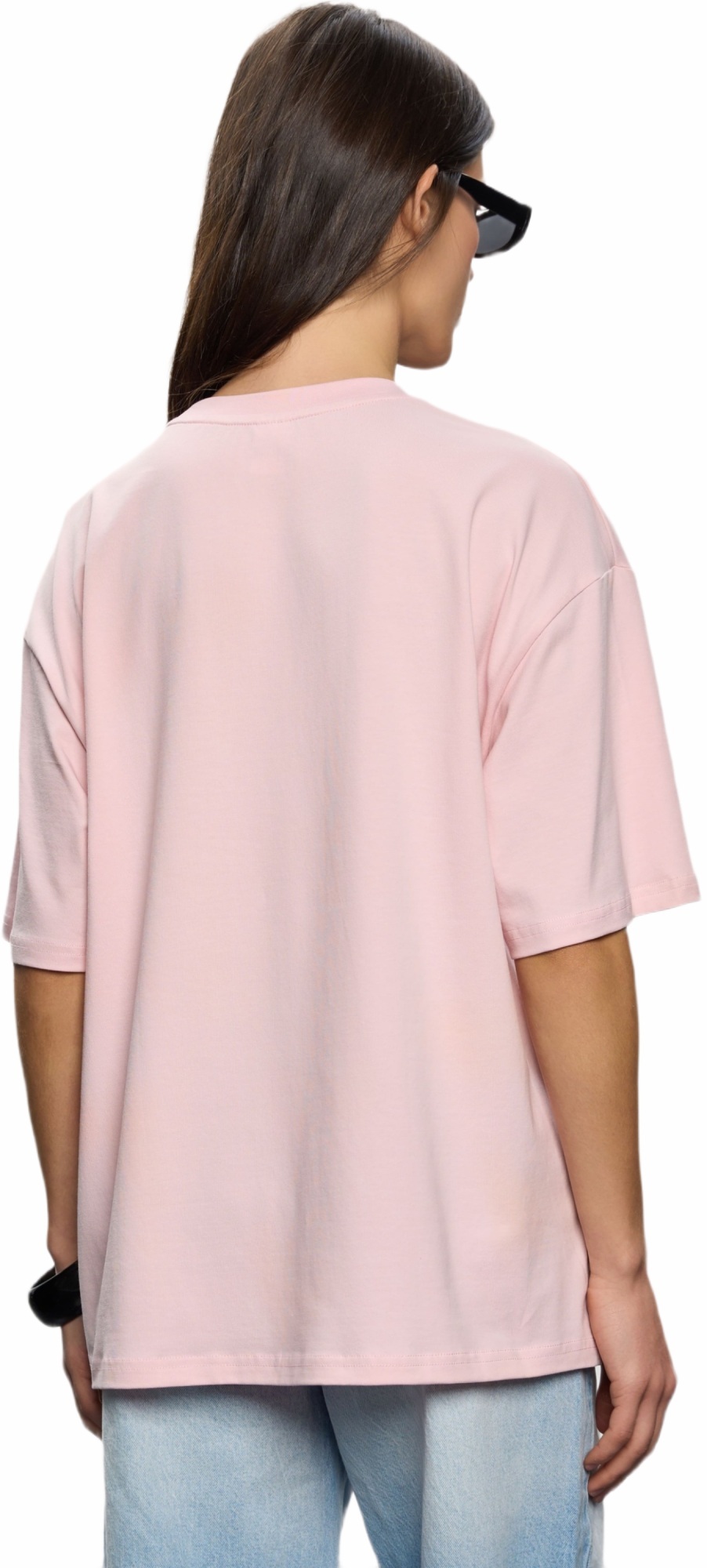 Футболка бавовняна жіноча Roza 231105 XL пудровафото2