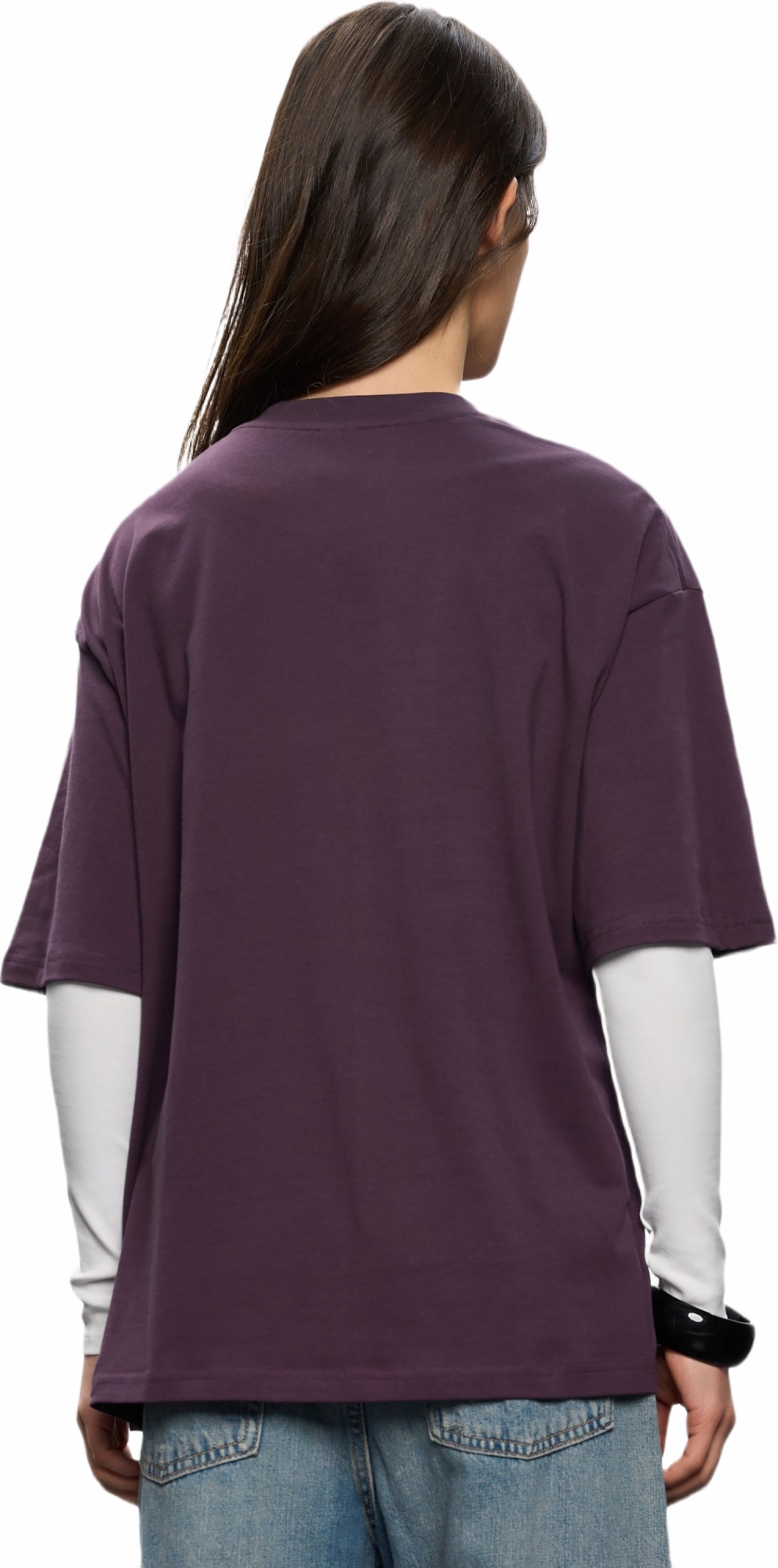 Футболка бавовняна жіноча Roza 231105 XS фіолетовафото2
