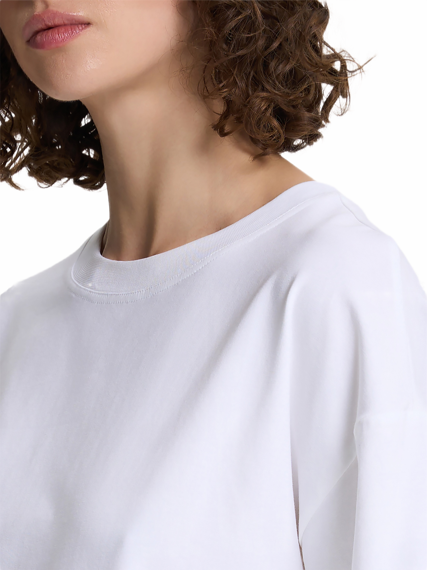 Футболка хлопковая женская Roza 231105 2XL белая фото 5