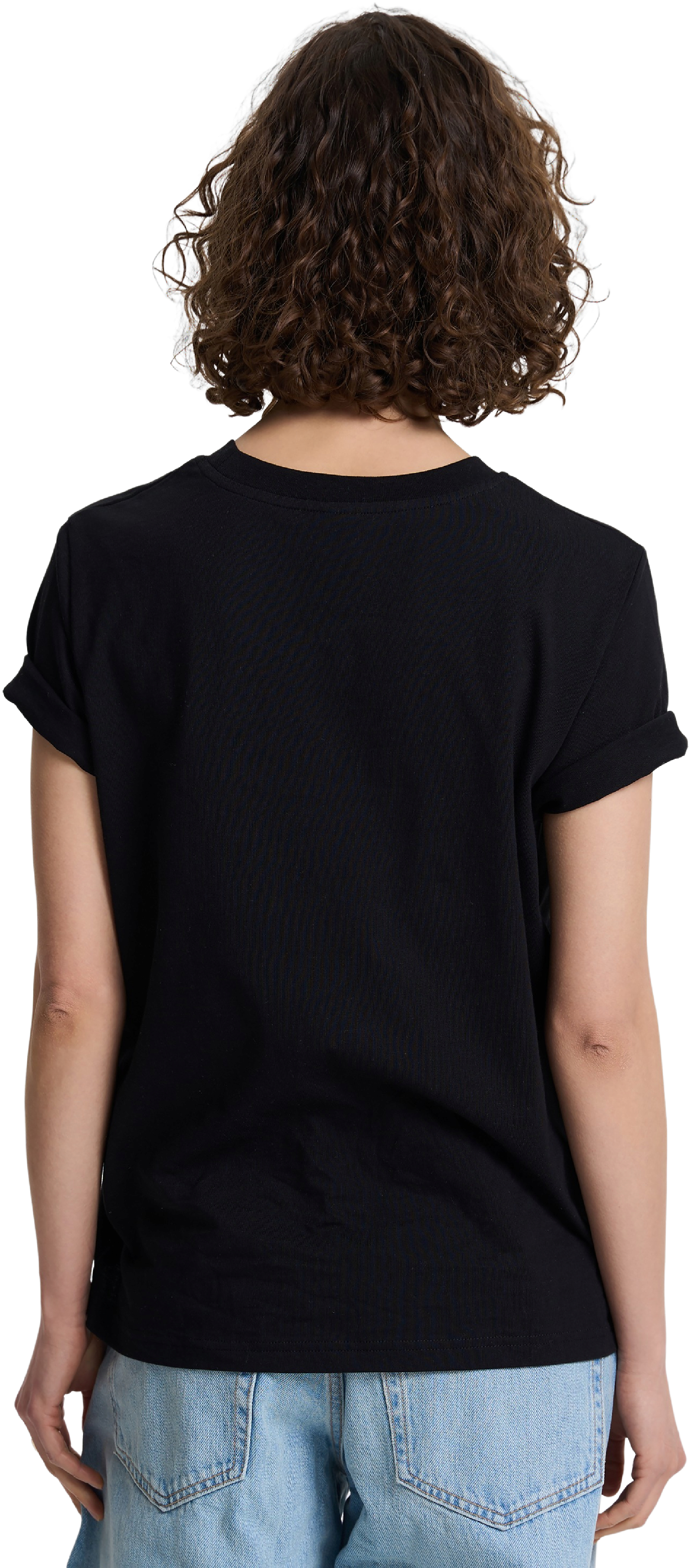 Футболка бавовняна жіноча Roza 231104 XS чорнафото2