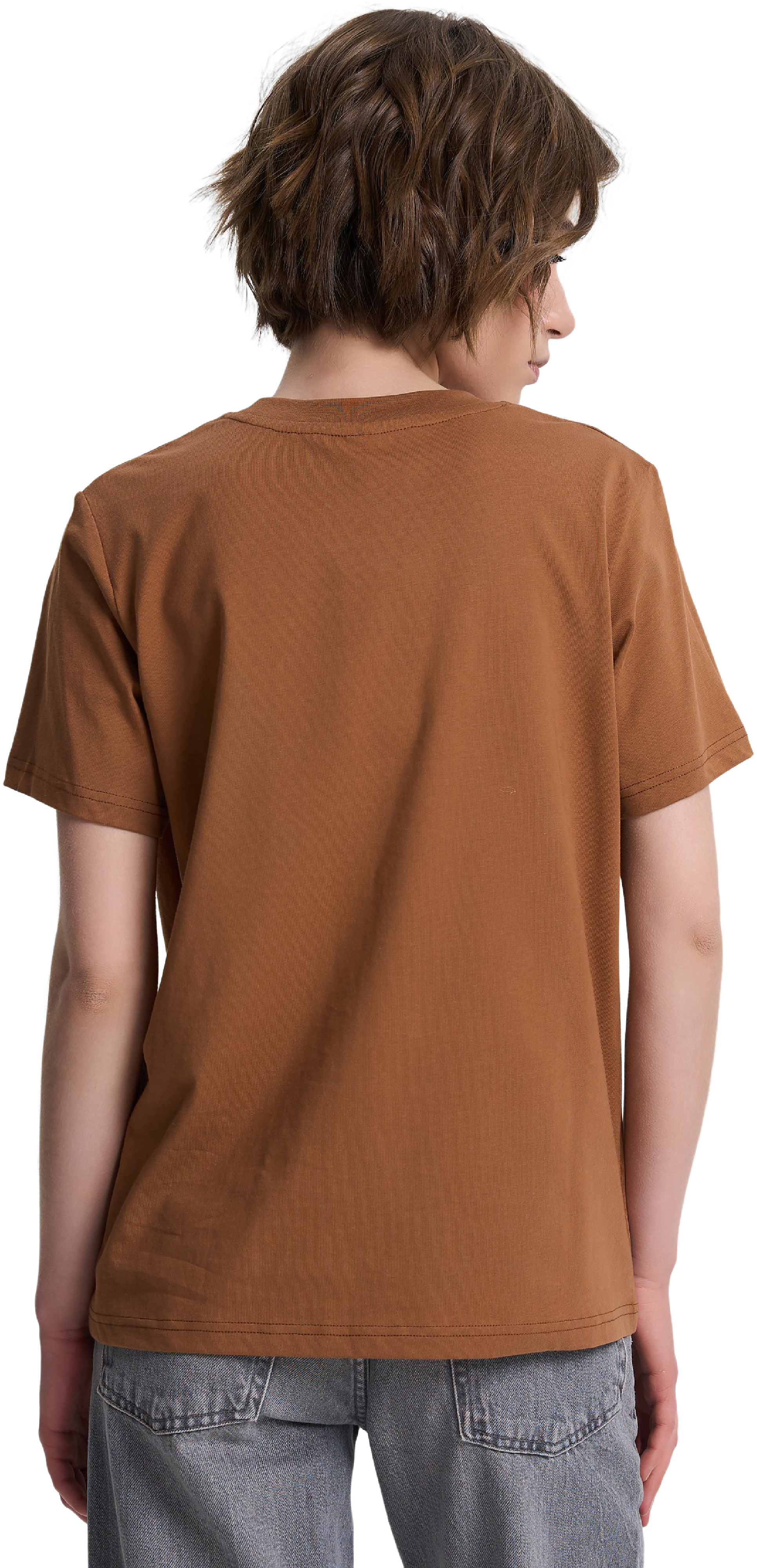 Футболка хлопковая женская Roza 231104 2XL светло-коричневая фото 2