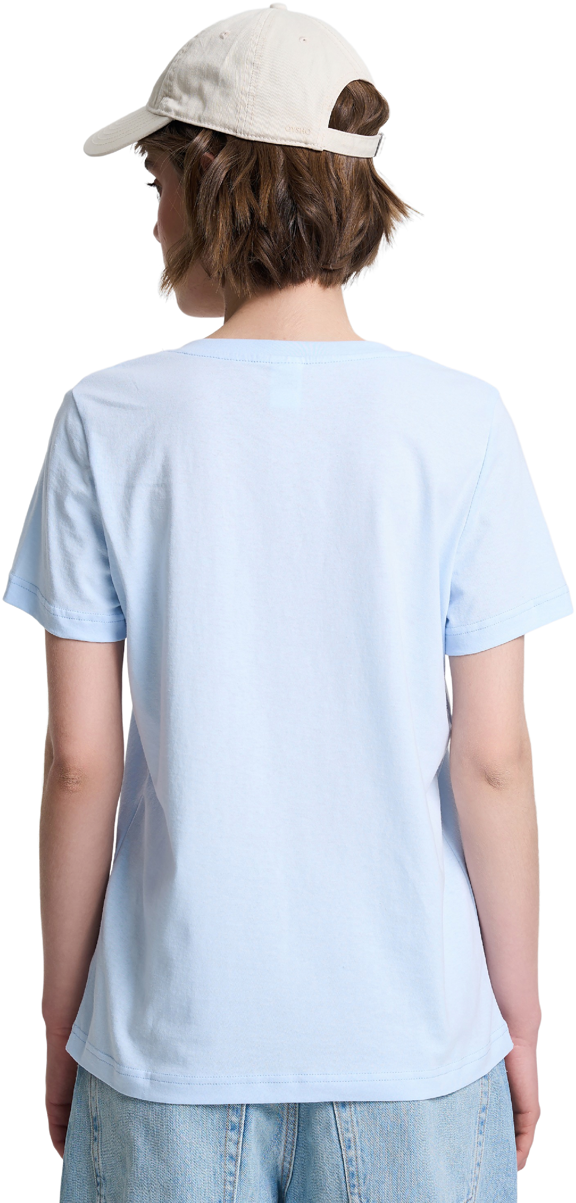 Футболка хлопковая женская Roza 231108 2XL голубая фото 