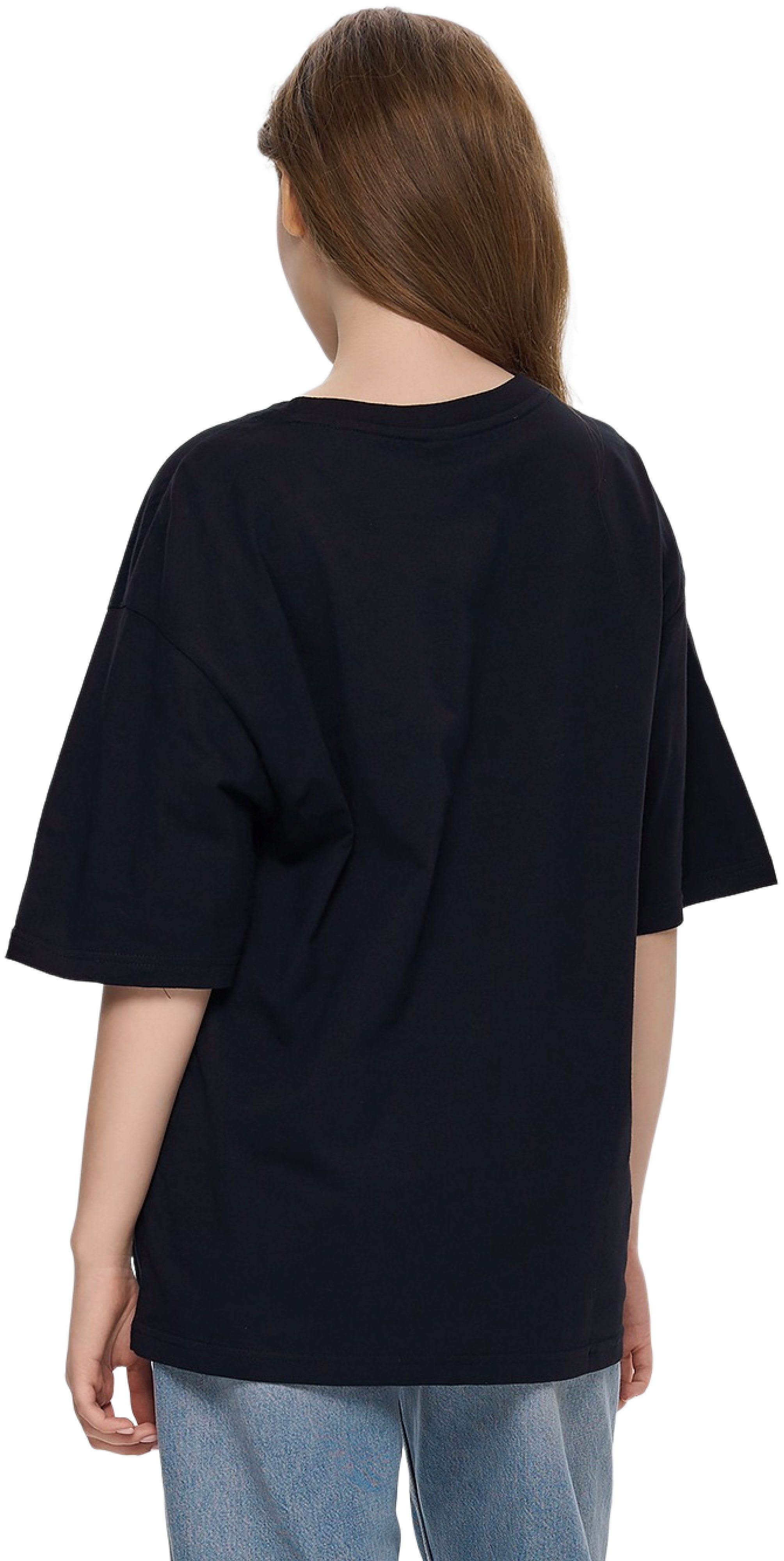 Футболка хлопковая женская Roza 211204 XS черная фото 2