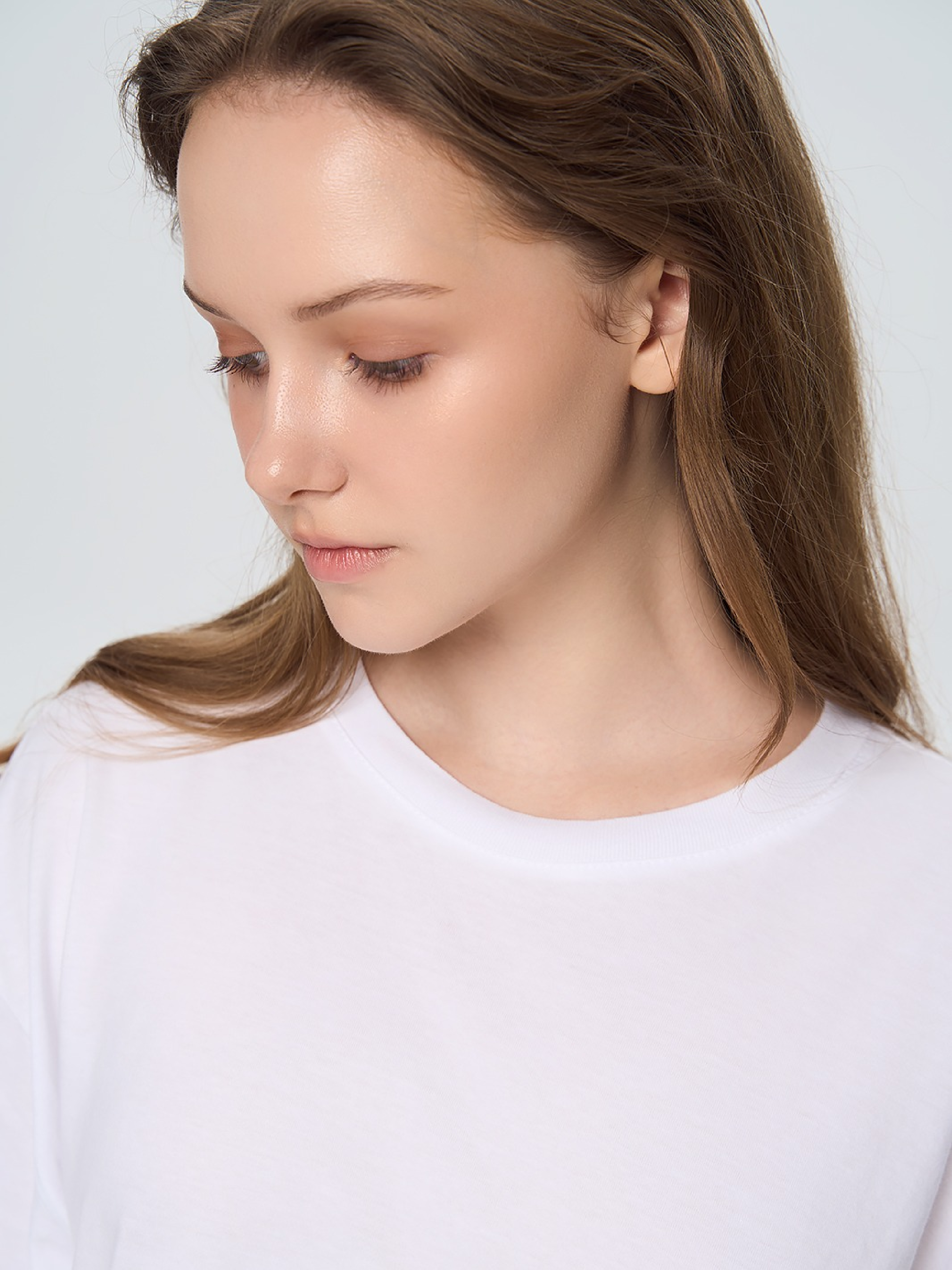 Футболка хлопковая женская Roza 211204 L белая фото 3