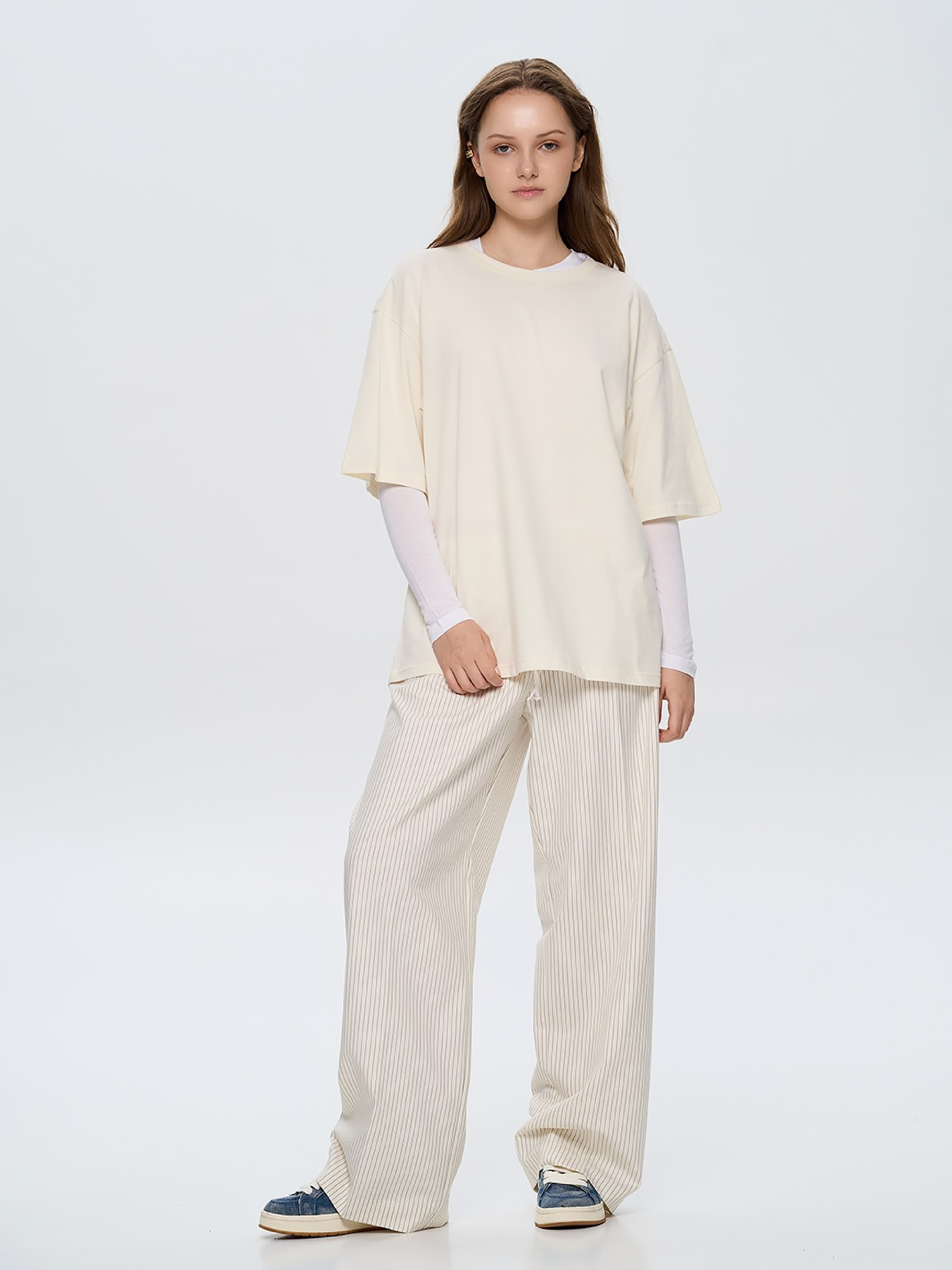 Футболка хлопковая женская Roza 211204 2XL светло-бежевая фото 4