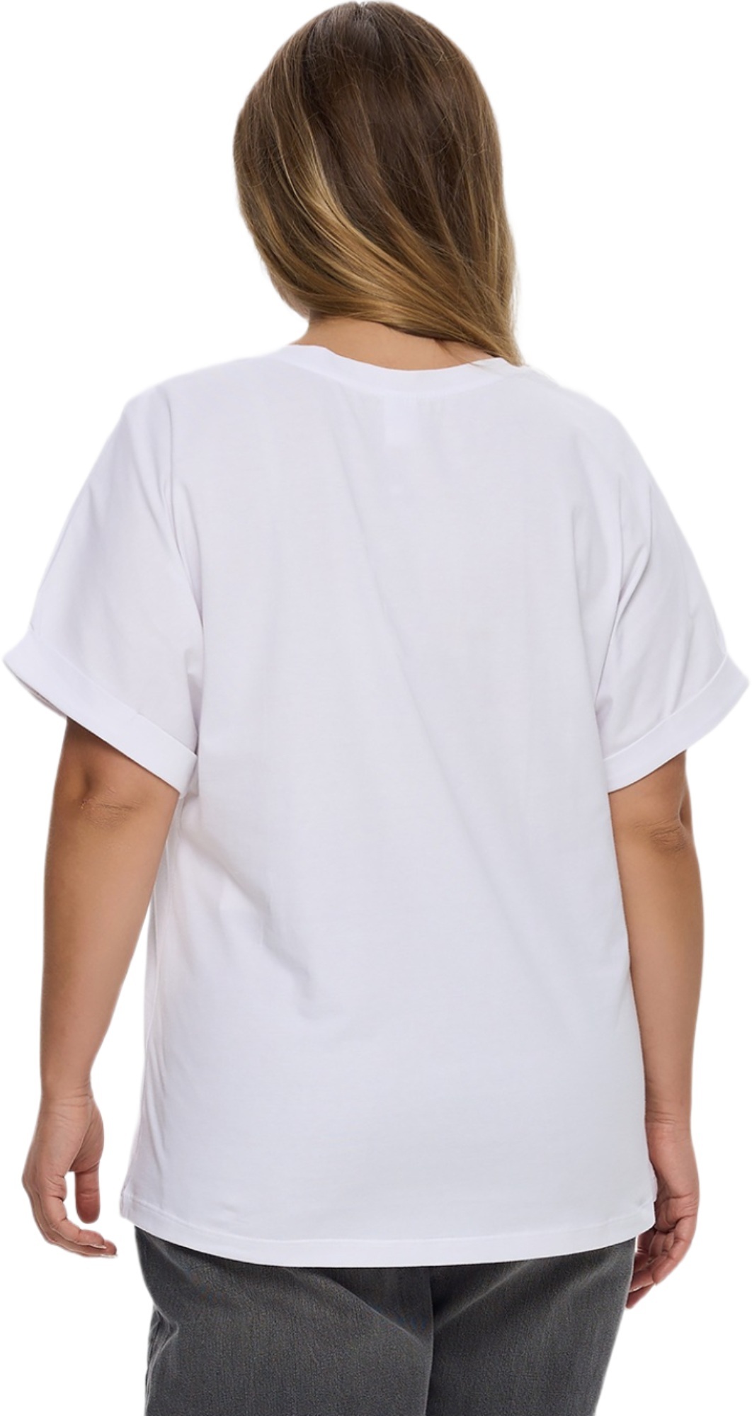 Футболка хлопковая женская Roza 230938 3XL белая фото 2