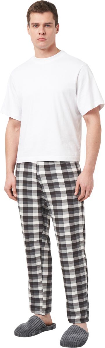 Штаны домашние мужские Roza 250907 XL серые в клетку фото 