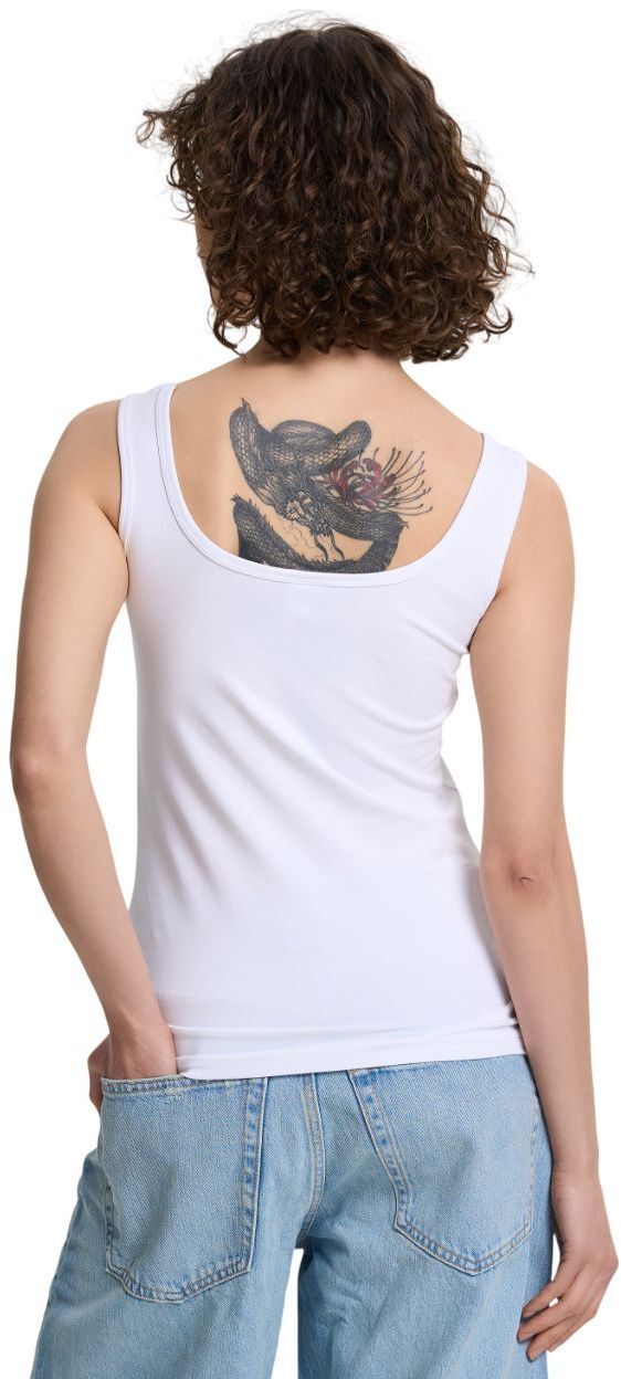 Майка женская Roza 200126 S белая фото 2