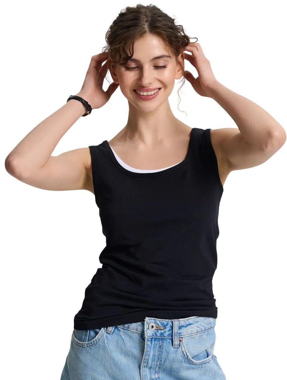 Майка женская Roza 200126 M черный фото 5