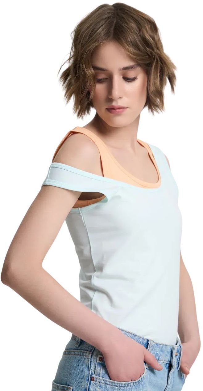 Майка женская Roza 200126 M бирюзовая фото 4