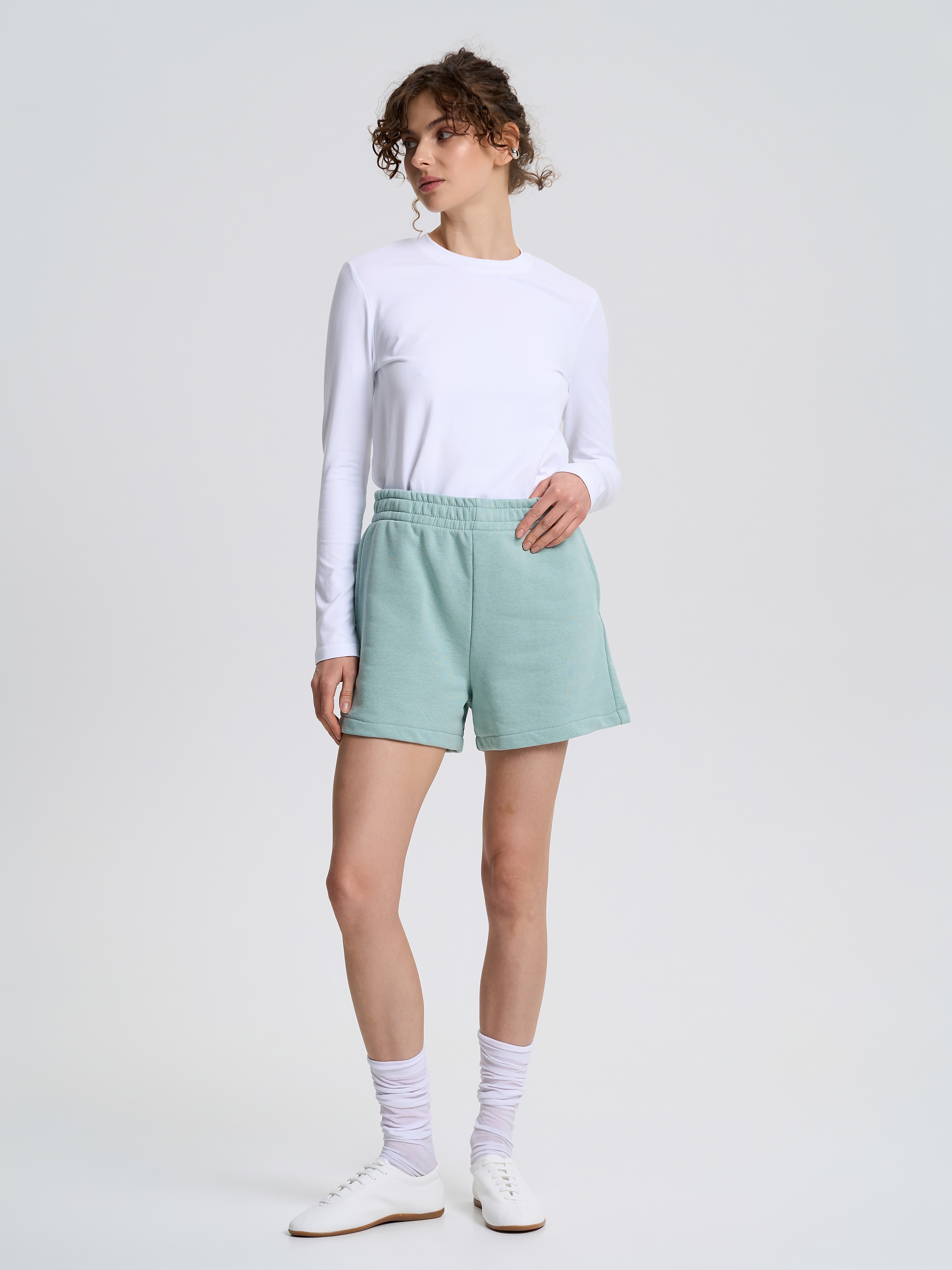 Лонгслив жіночий Roza 231109 L білийфото2