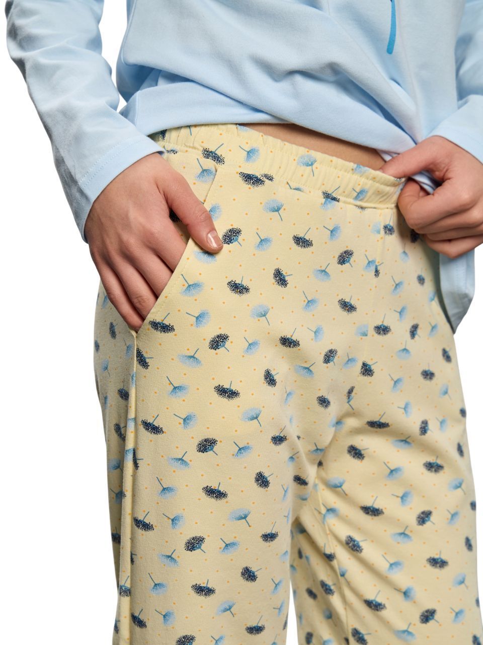 Піжама жіноча Roza 250914 XL світло-блакитна/жовта в кульбабифото