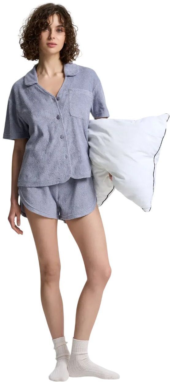 Пижама махровая женская Roza 230714 2XL серая фото 9