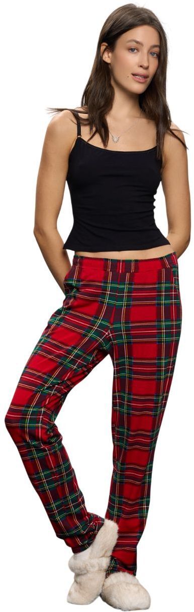 Штаны домашние женские Roza 250910 3XL красные фото 