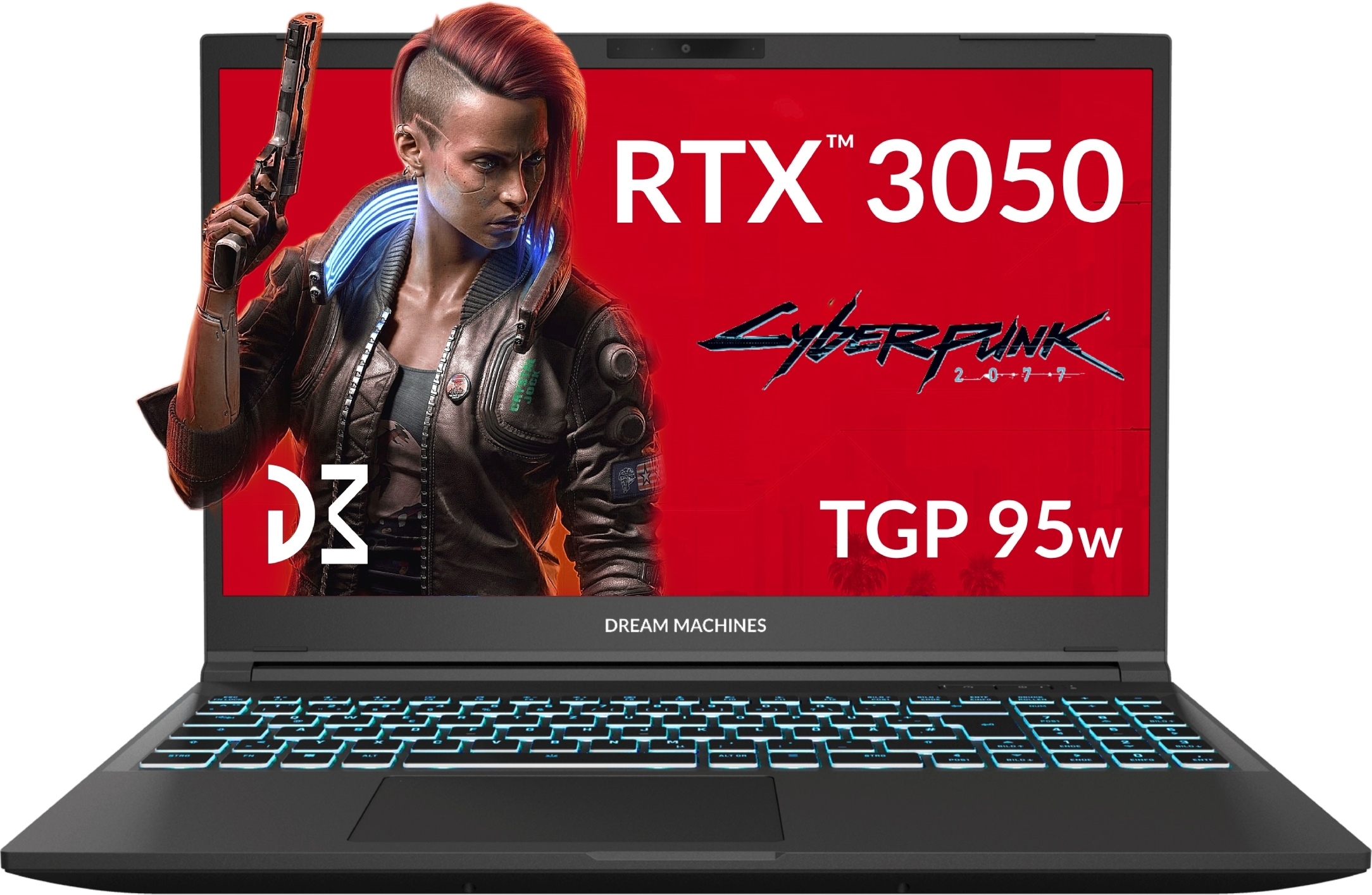 Ноутбук DREAM MACHINES RG3050-15 (RG3050-15UA76)фото2