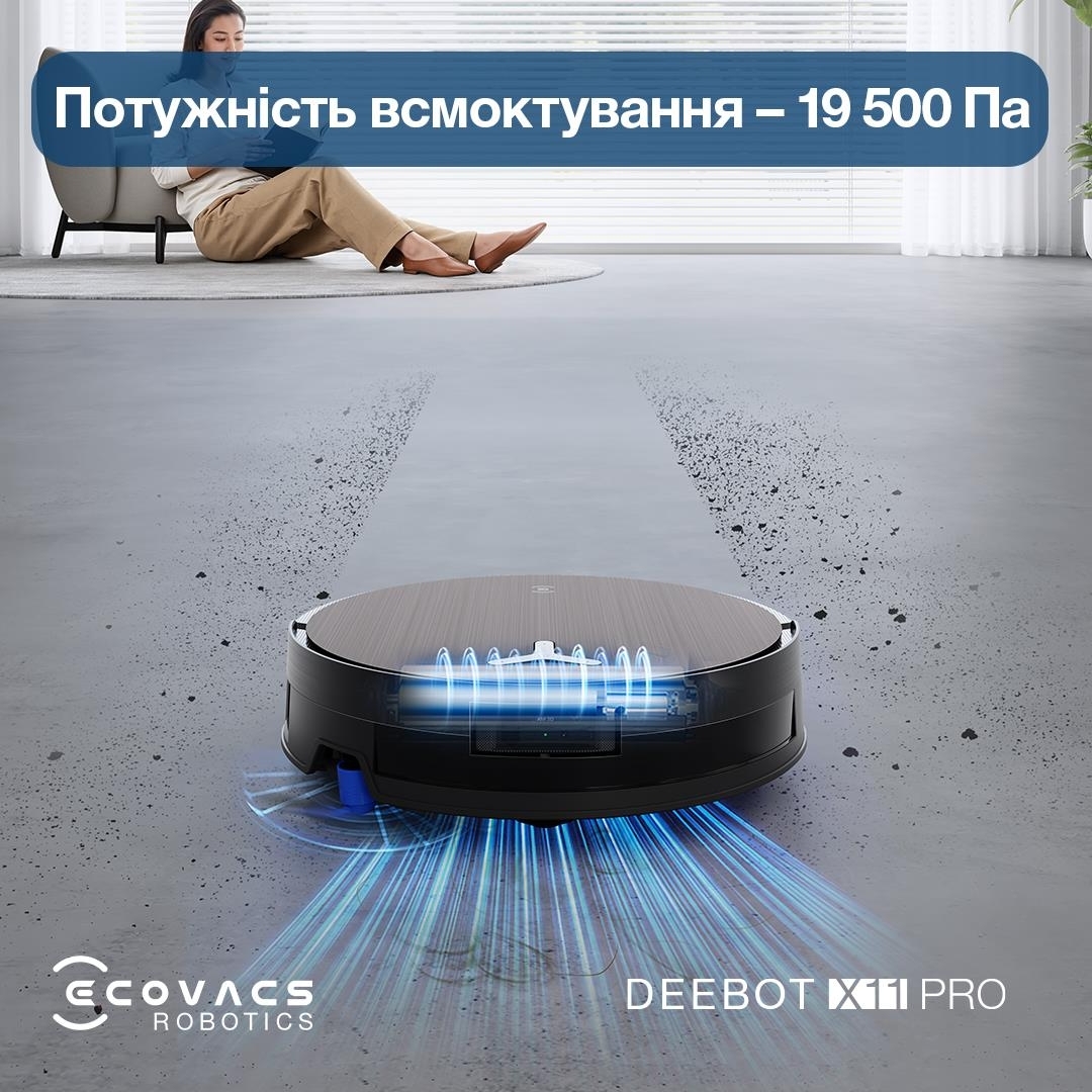 Робот-пылесос Ecovacs DEEBOT X11 Pro Omni (DEX99-1 Black) фото 15