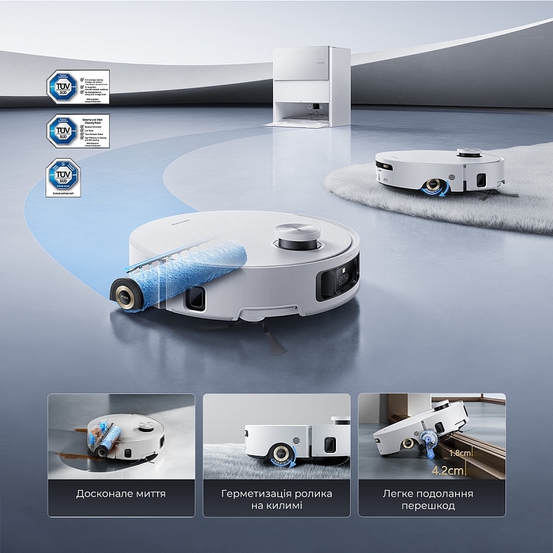 Робот-пылесос Dreame Aqua 10 Roller White (RLH31CE-WH) фото 5