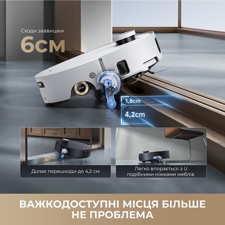 Робот-пылесос Dreame Aqua 10 Roller White (RLH31CE-WH) фото 8