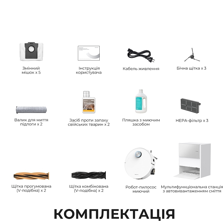 Робот-пылесос Dreame Aqua 10 Ultra Roller Complete White (RLH71DE-1-WH) фото 17