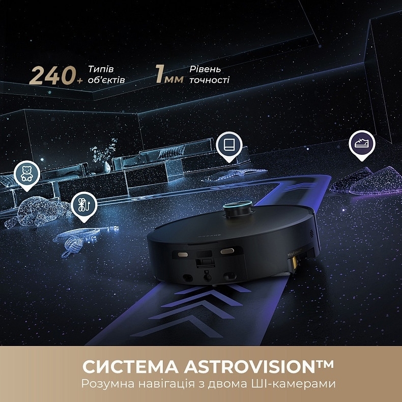 Робот-пилосос Dreame Aqua 10 Ultra Track Complete Black (RLR81CE-1-BL)фото7