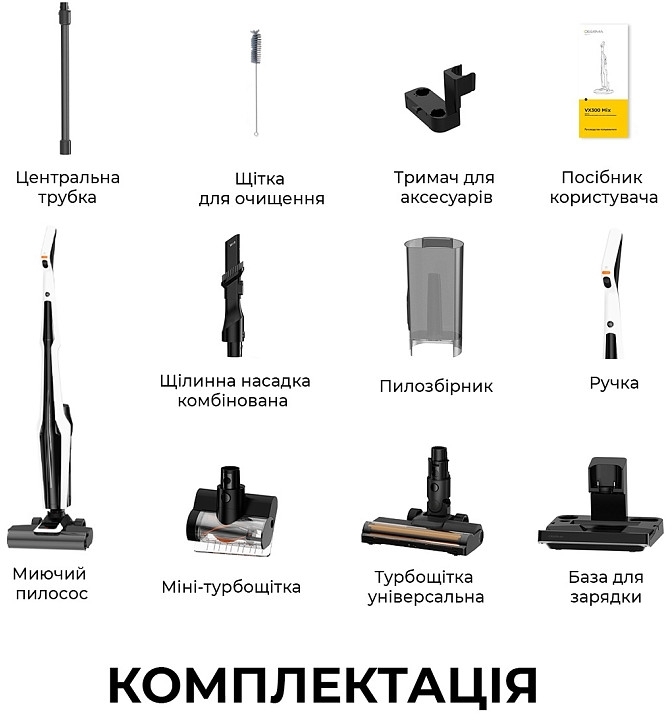 Беспроводной моющий пылесос Deerma VX300 MIX (DEM-VX300_MIX) фото 12