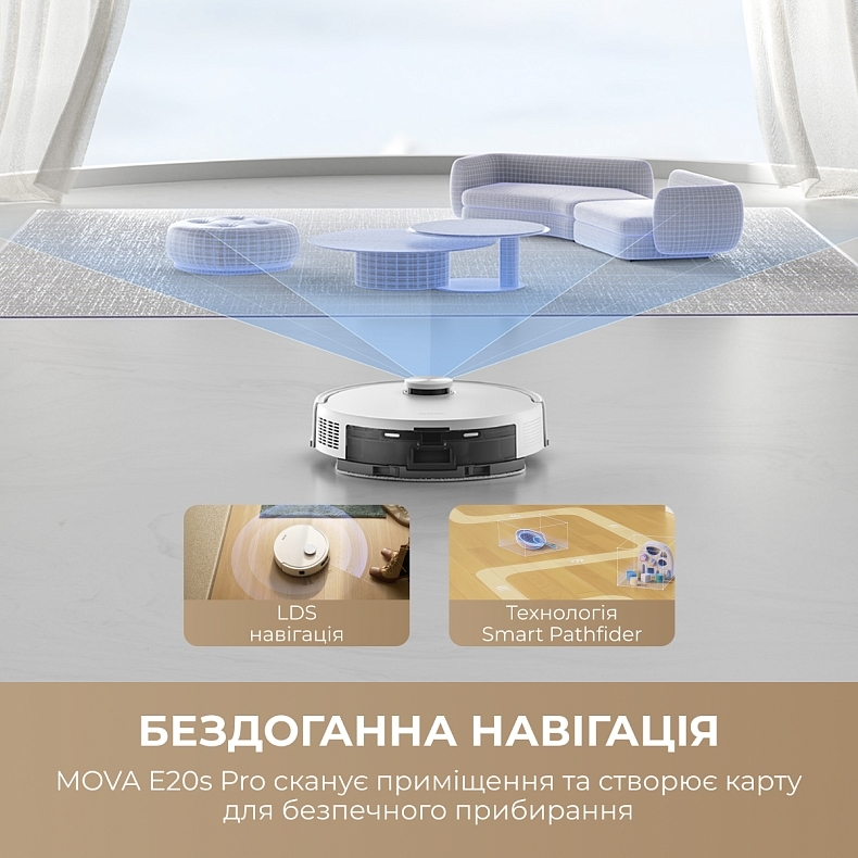 Робот-пылесос Mova E20s Pro Plus-EUA (RLE23SD) фото 3