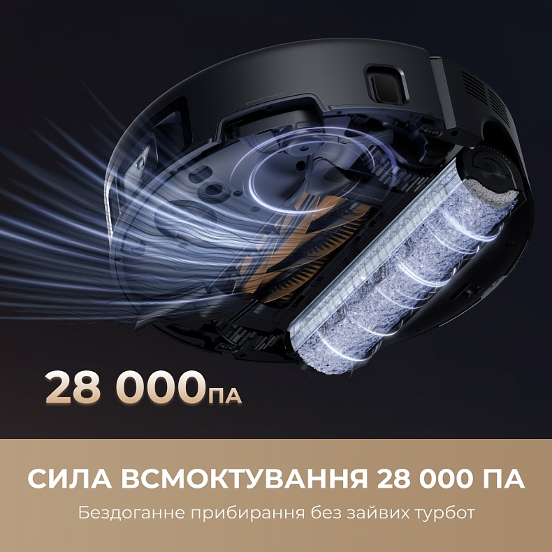 Робот-пылесос Mova Z60 Ultra Roller Complete Black-EUA (RLZ83CE-1) фото 4