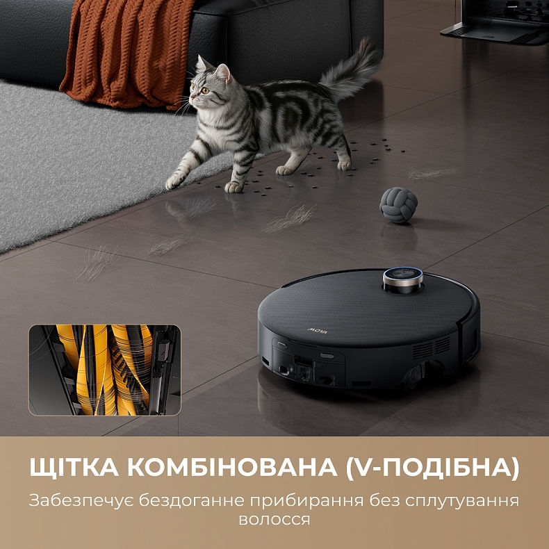 Робот-пылесос Mova Z60 Ultra Roller Complete Black-EUA (RLZ83CE-1) фото 12