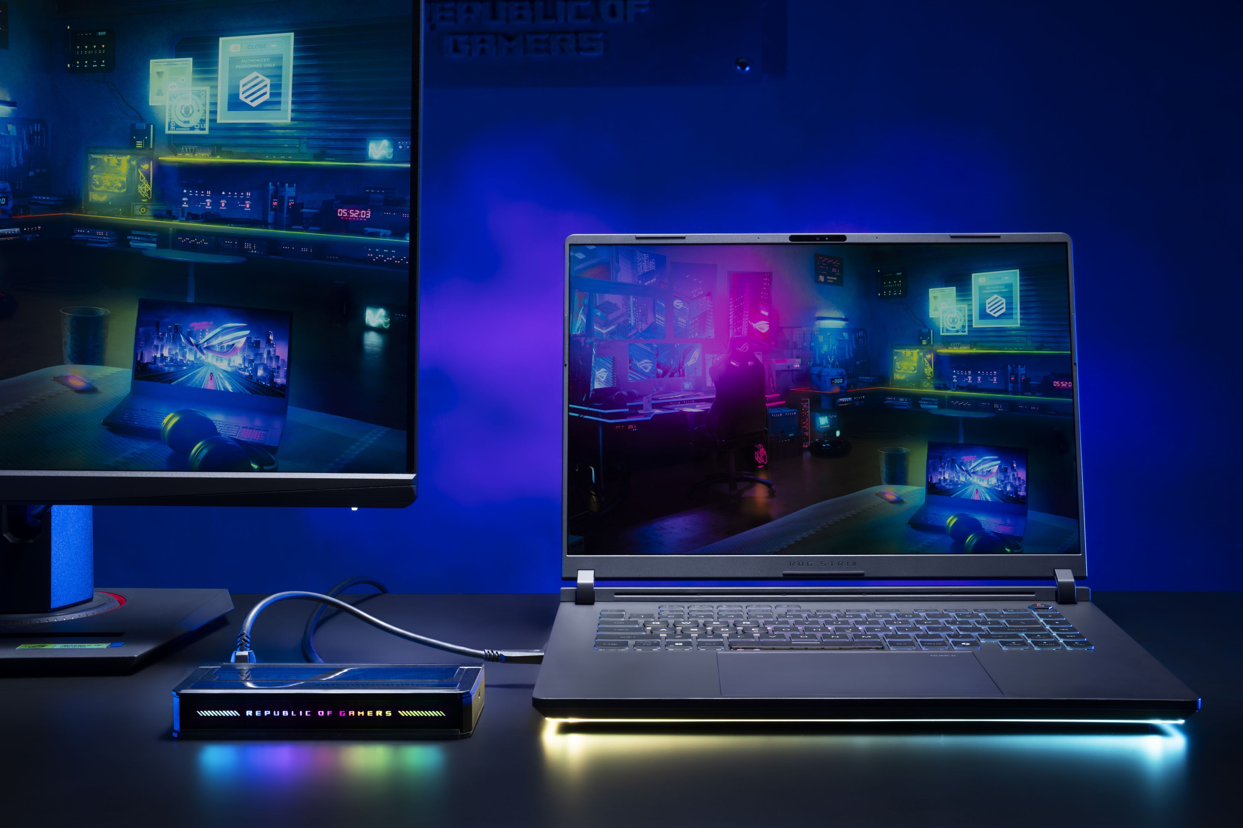 Док-станция ASUS ROG Bulwark Dock DG300 (90XB0A4N-BDS000) фото 8