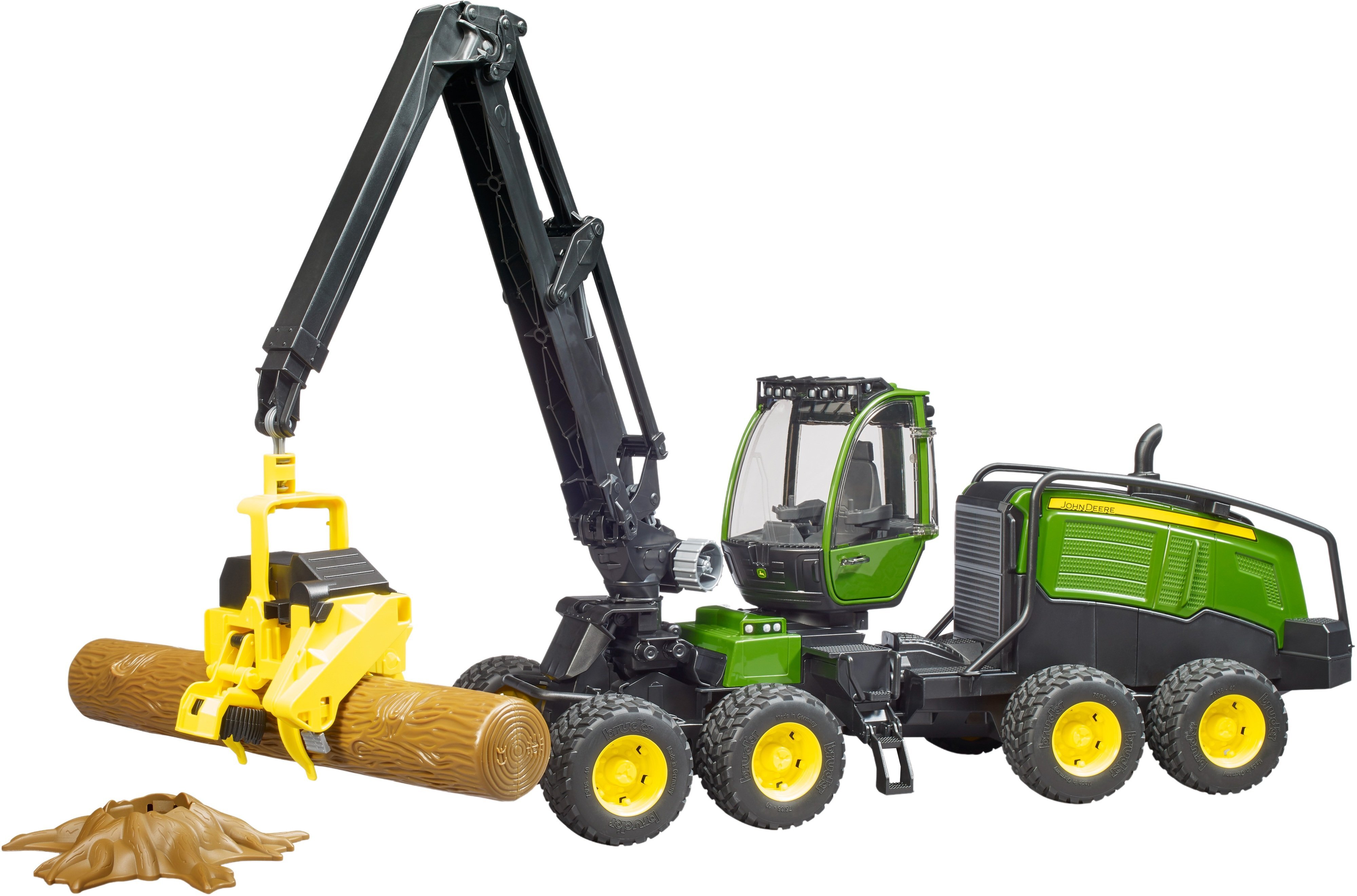 Харвестер Bruder John Deere 1270G с 1 бревном (2135) фото 