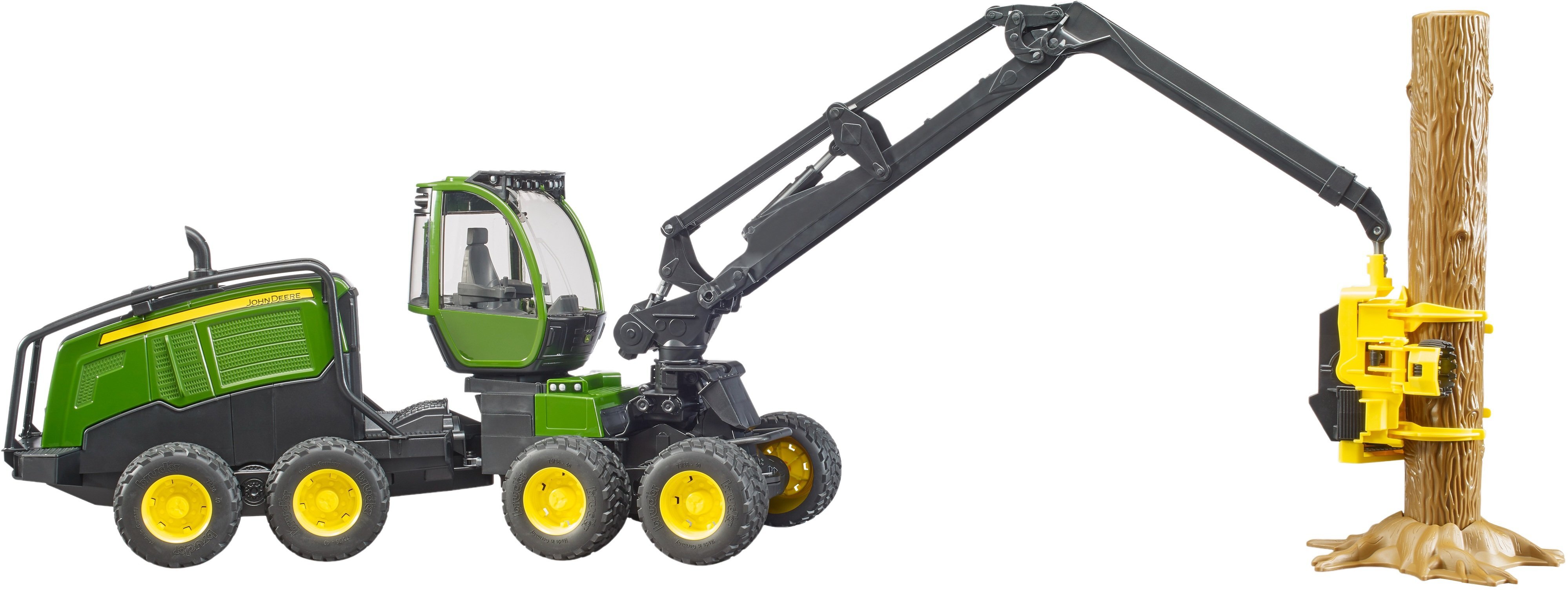 Харвестер Bruder John Deere 1270G с 1 бревном (2135) фото 
