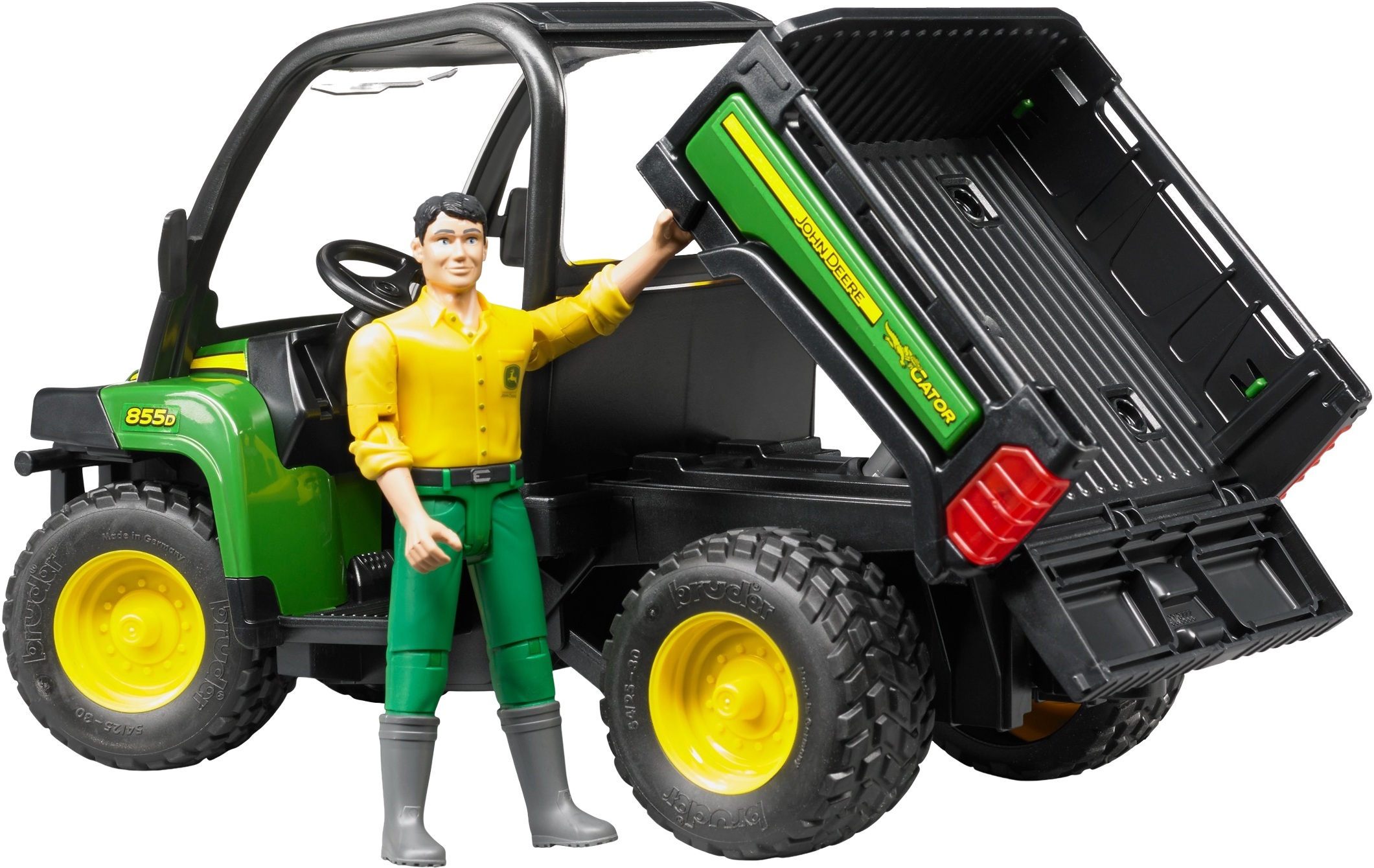 Автомобиль Bruder John Deere Gator XUV 855D с фигуркой (2490) фото 