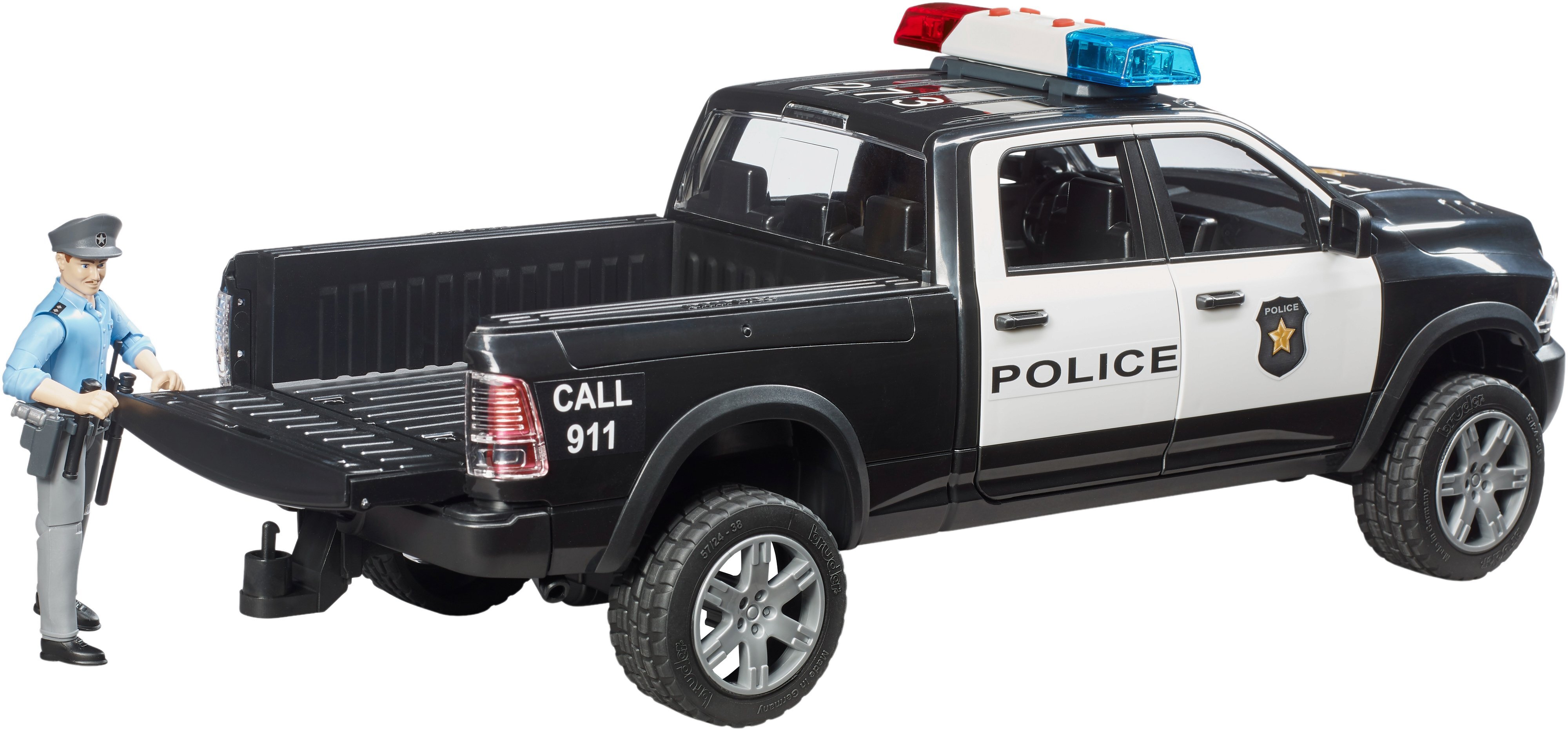 Полицейский автомобиль Bruder RAM 2500 с фигуркой полицейского (2505) фото 