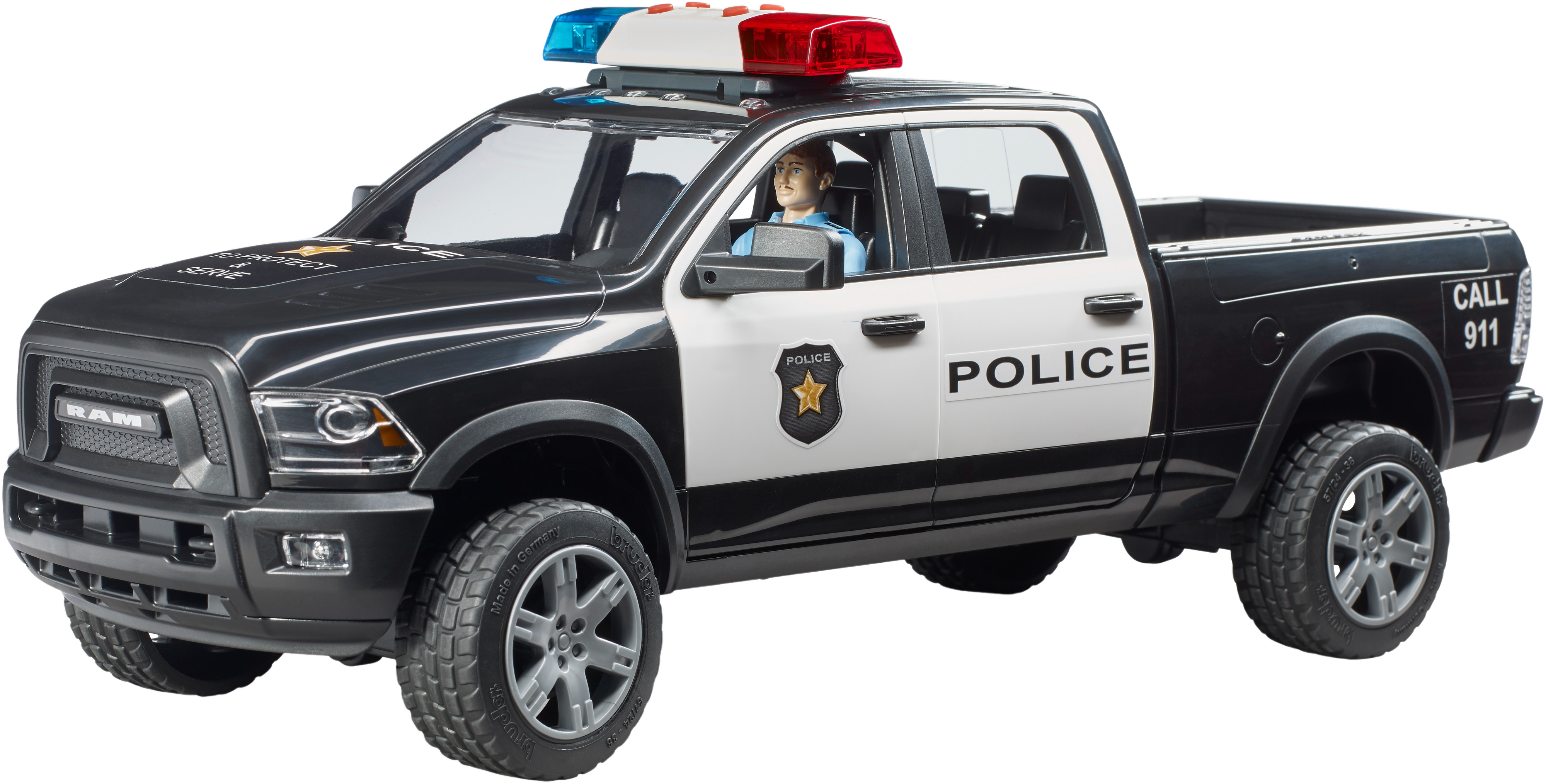 Полицейский автомобиль Bruder RAM 2500 с фигуркой полицейского (2505) фото 