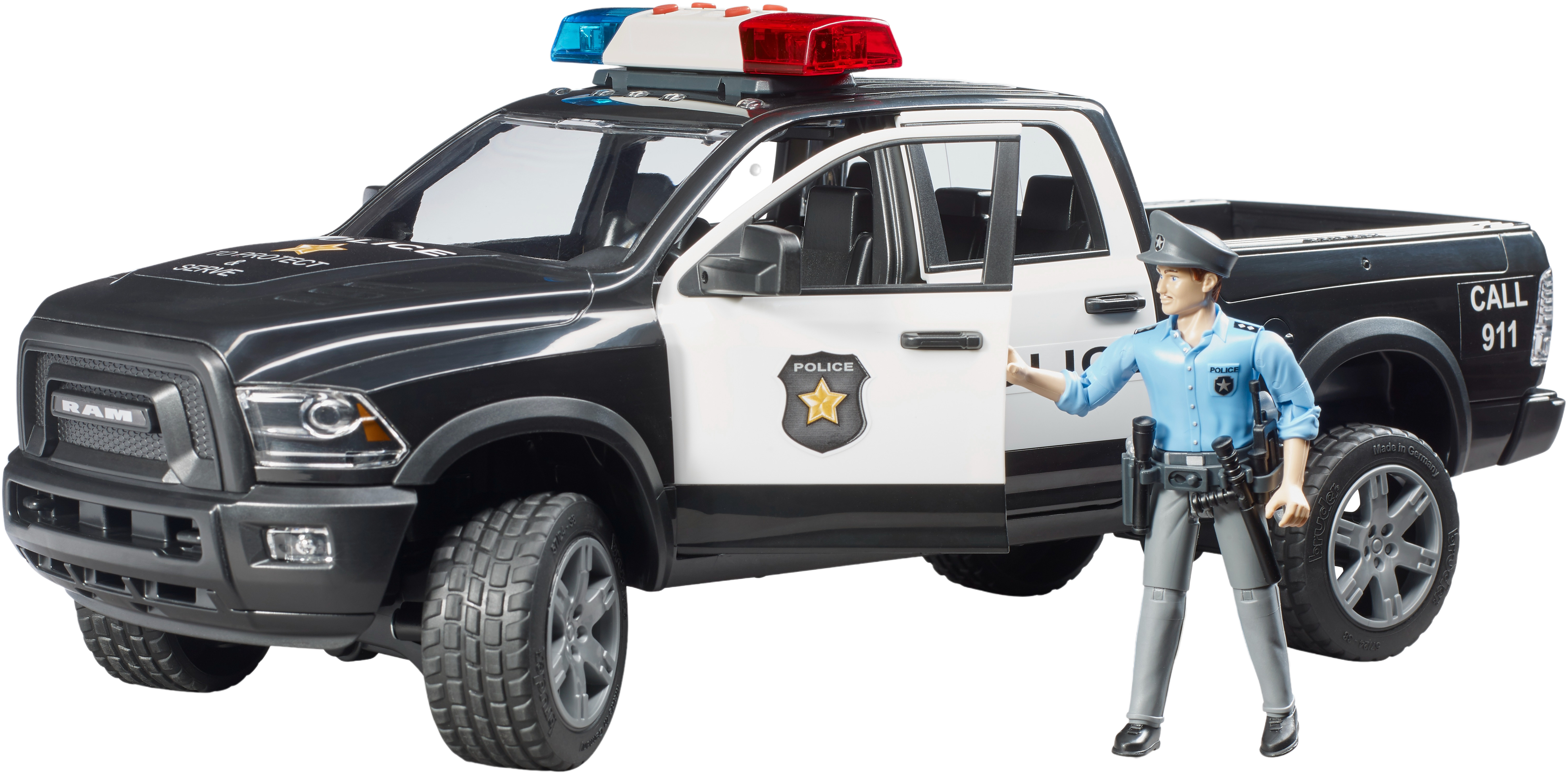 Полицейский автомобиль Bruder RAM 2500 с фигуркой полицейского (2505) фото 