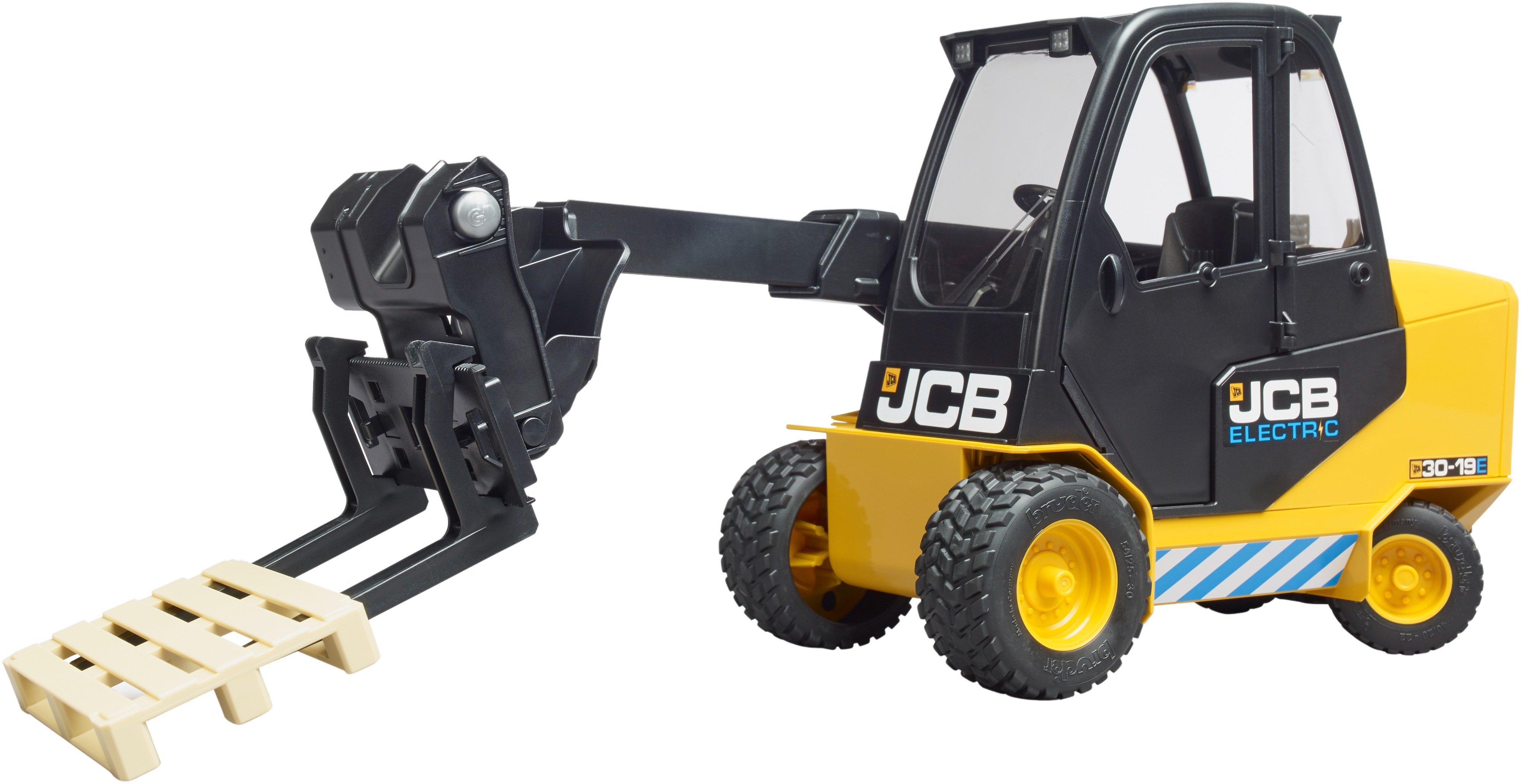 Телескопический погрузчик Bruder JCB с паллетой (2512) фото 