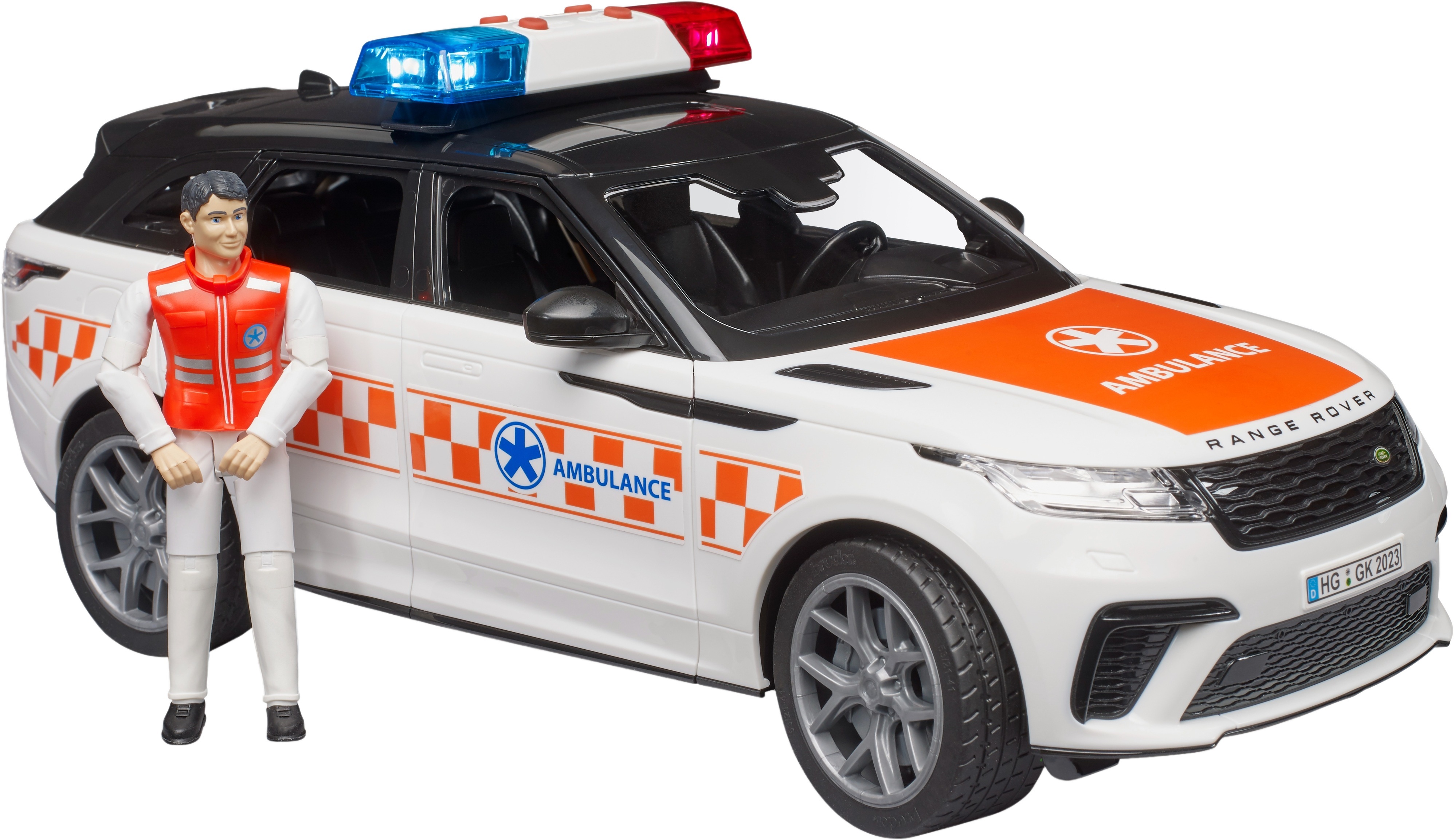 Автомобіль швидкої допомоги Bruder Range Rover Velar з фігуркою (2885)фото3