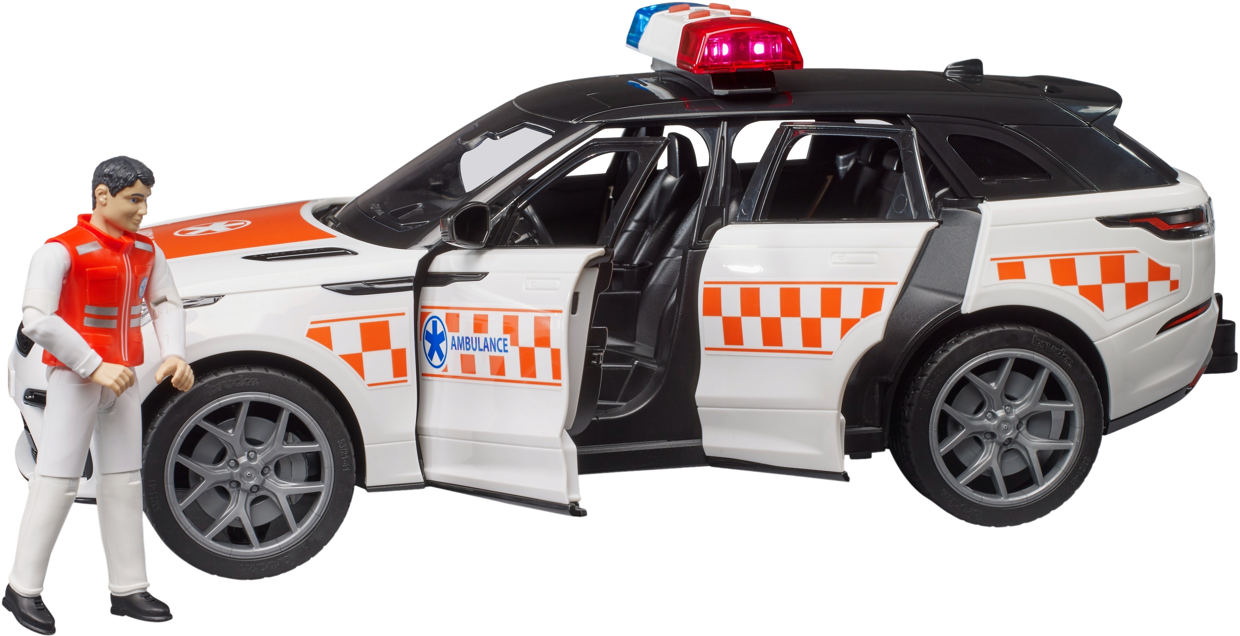 Автомобіль швидкої допомоги Bruder Range Rover Velar з фігуркою (2885)фото5