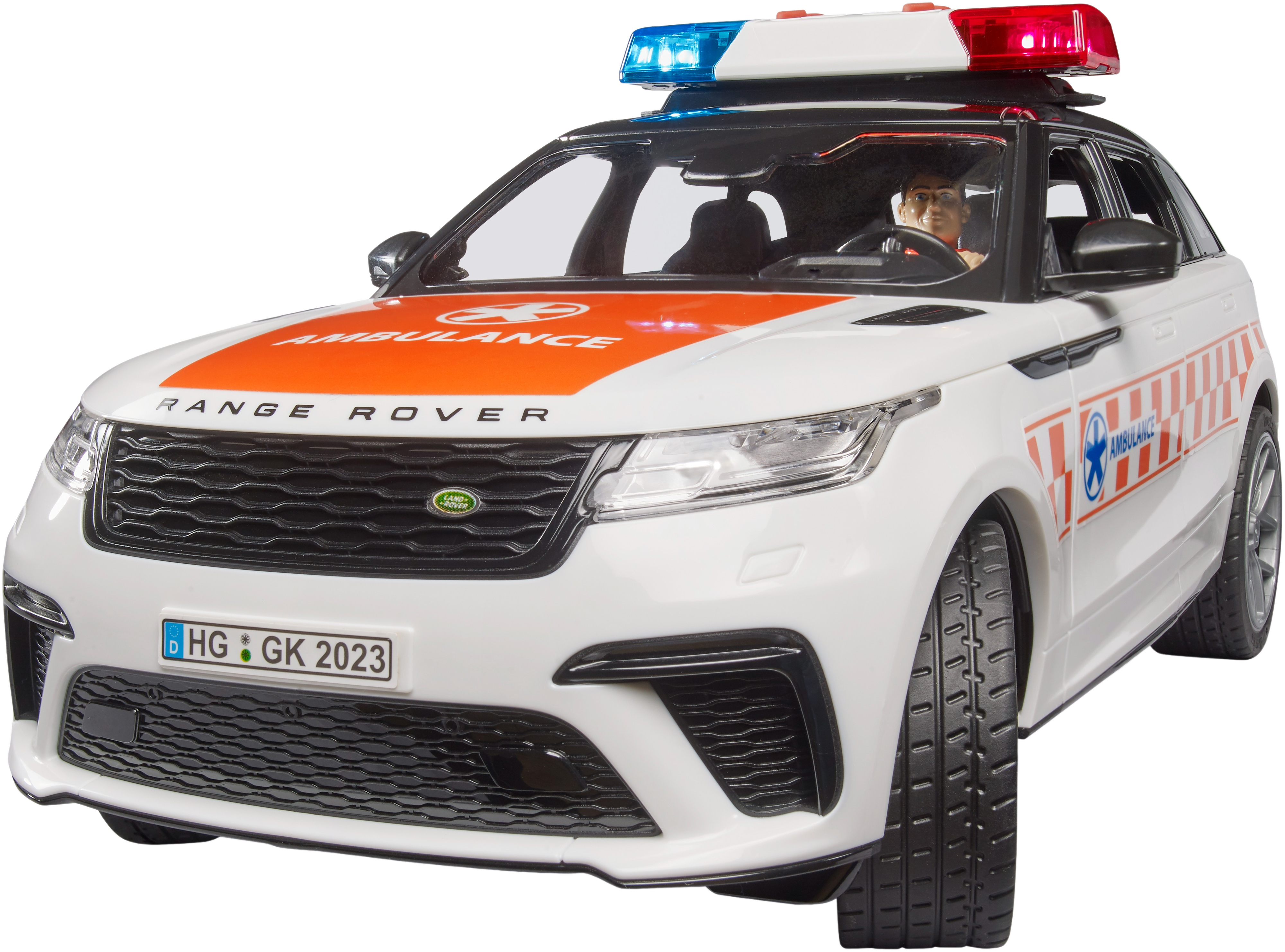 Автомобіль швидкої допомоги Bruder Range Rover Velar з фігуркою (2885)фото2