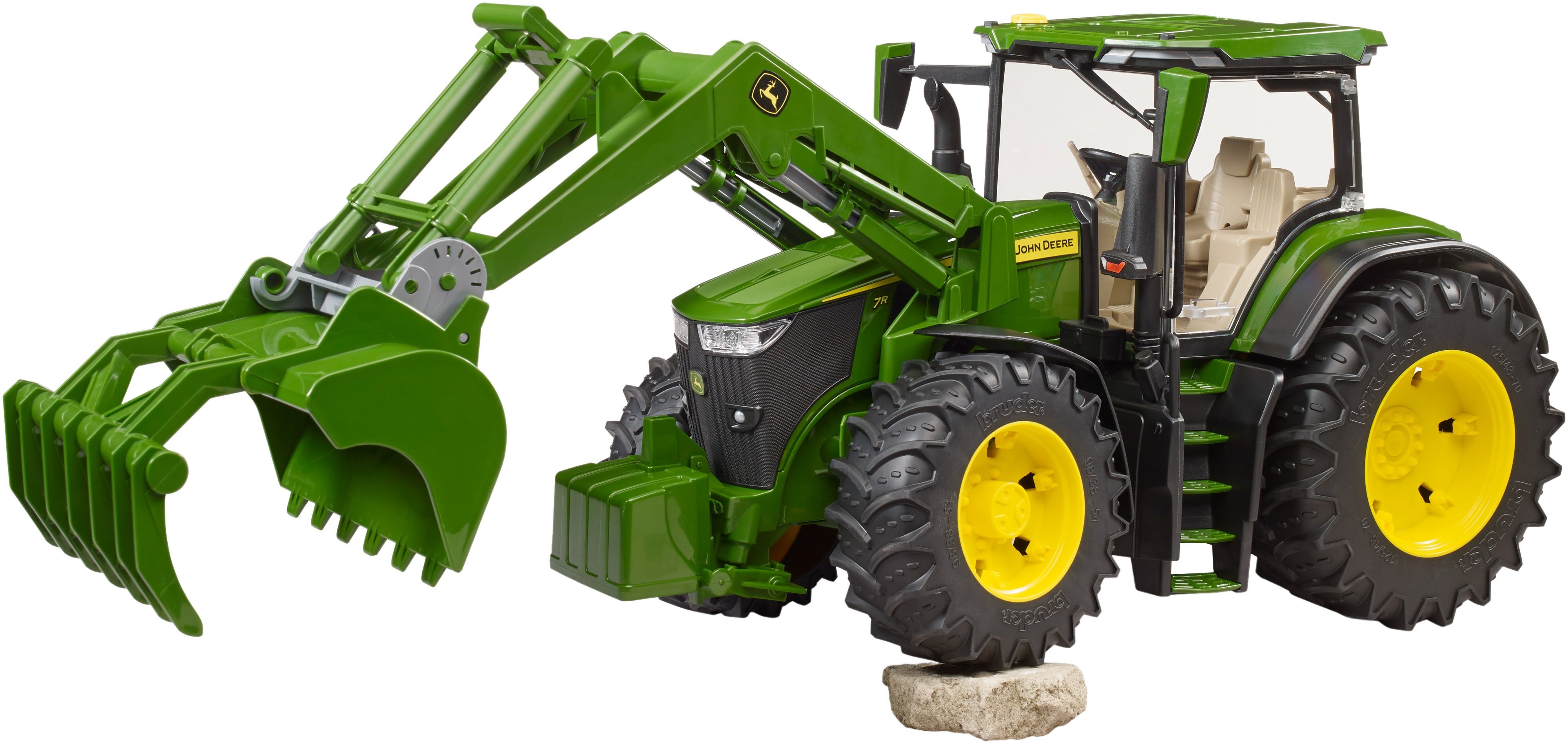 Трактор Bruder John Deere 7R 350 с передним погрузчиком (3151) фото 