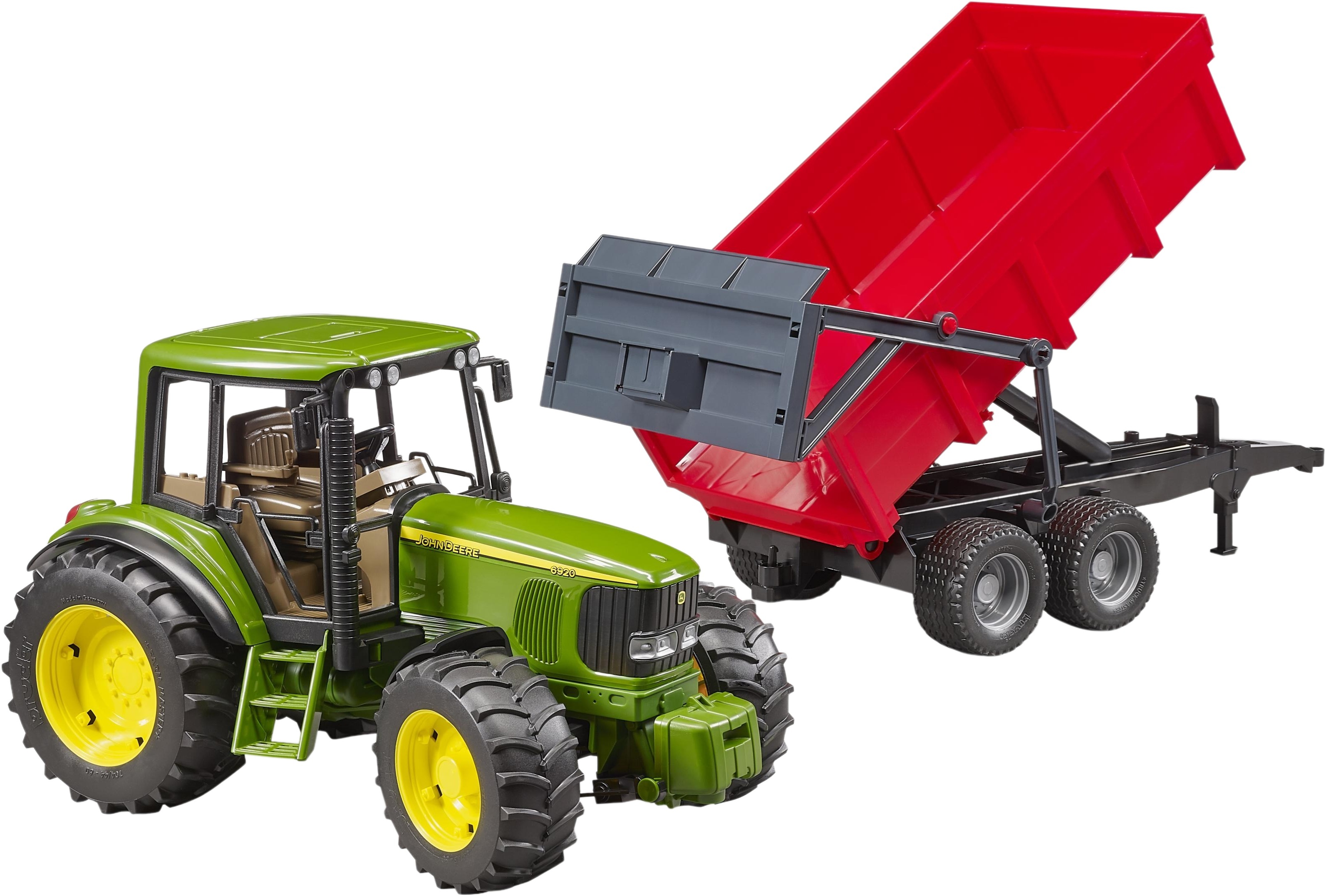 Трактор Bruder John Deere 6920 с прицепом (2057) фото 