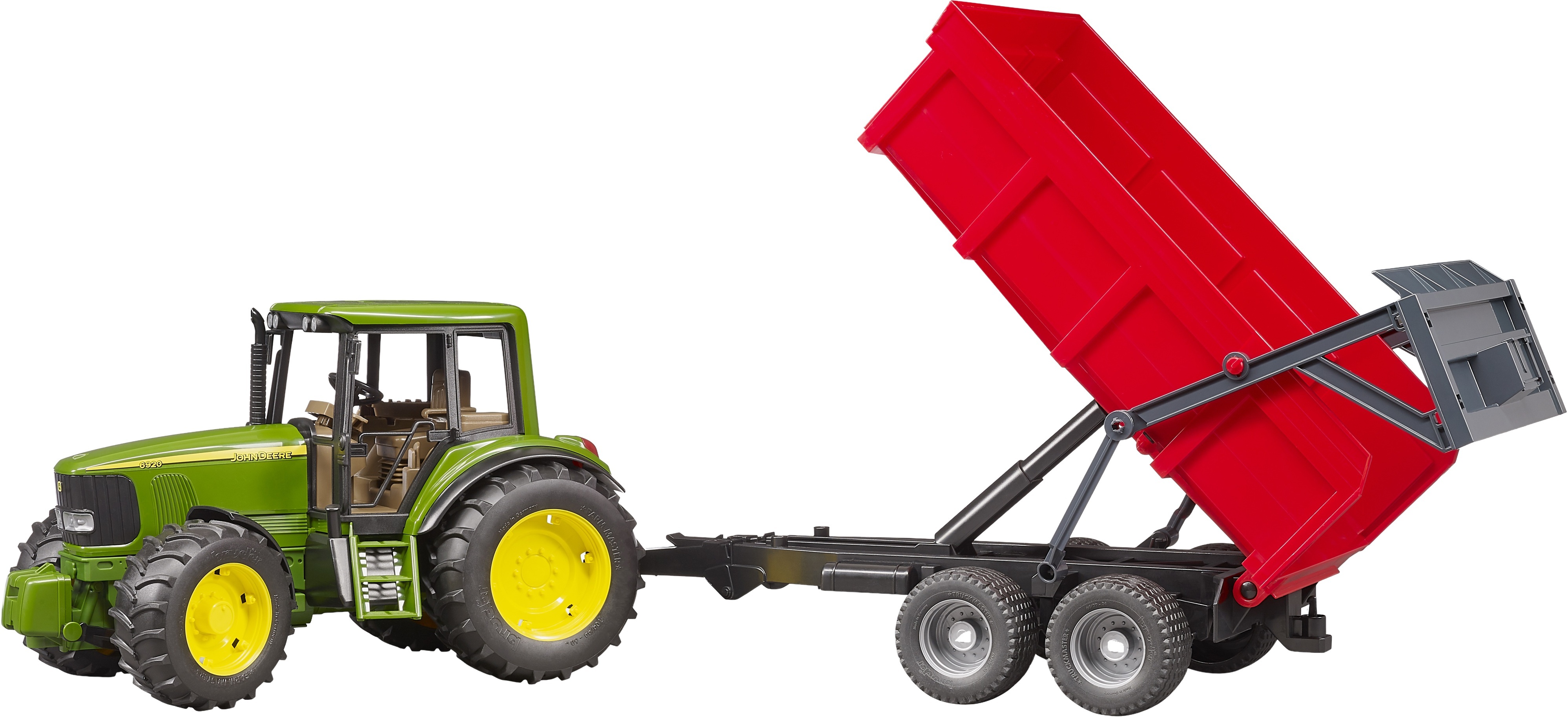 Трактор Bruder John Deere 6920 с прицепом (2057) фото 