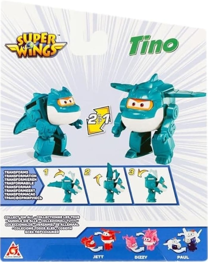 Ігрова фігурка-трансформер Super Wings Transforming Тіно (Tino), 10смфото