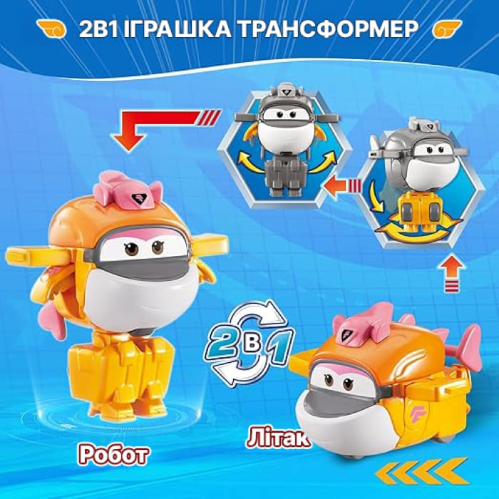 Ігрова фігурка-трансформер Super Wings Transform-a-Bots Тікі (Tiki), 12.5смфото