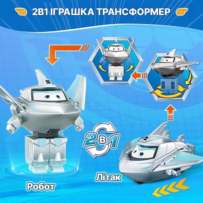 Ігрова фігурка-трансформер Super Wings Transform-a-Bots Травер (Traver), 5смфото