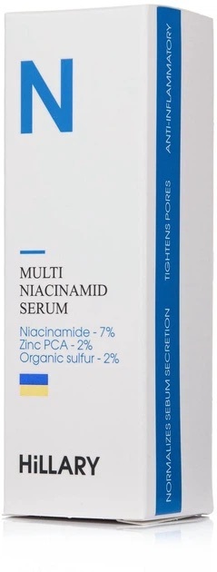 Мультисыворотка Hillary Multi Niacinamid serum с ниацинамидом и цинком 30 мл фото 4